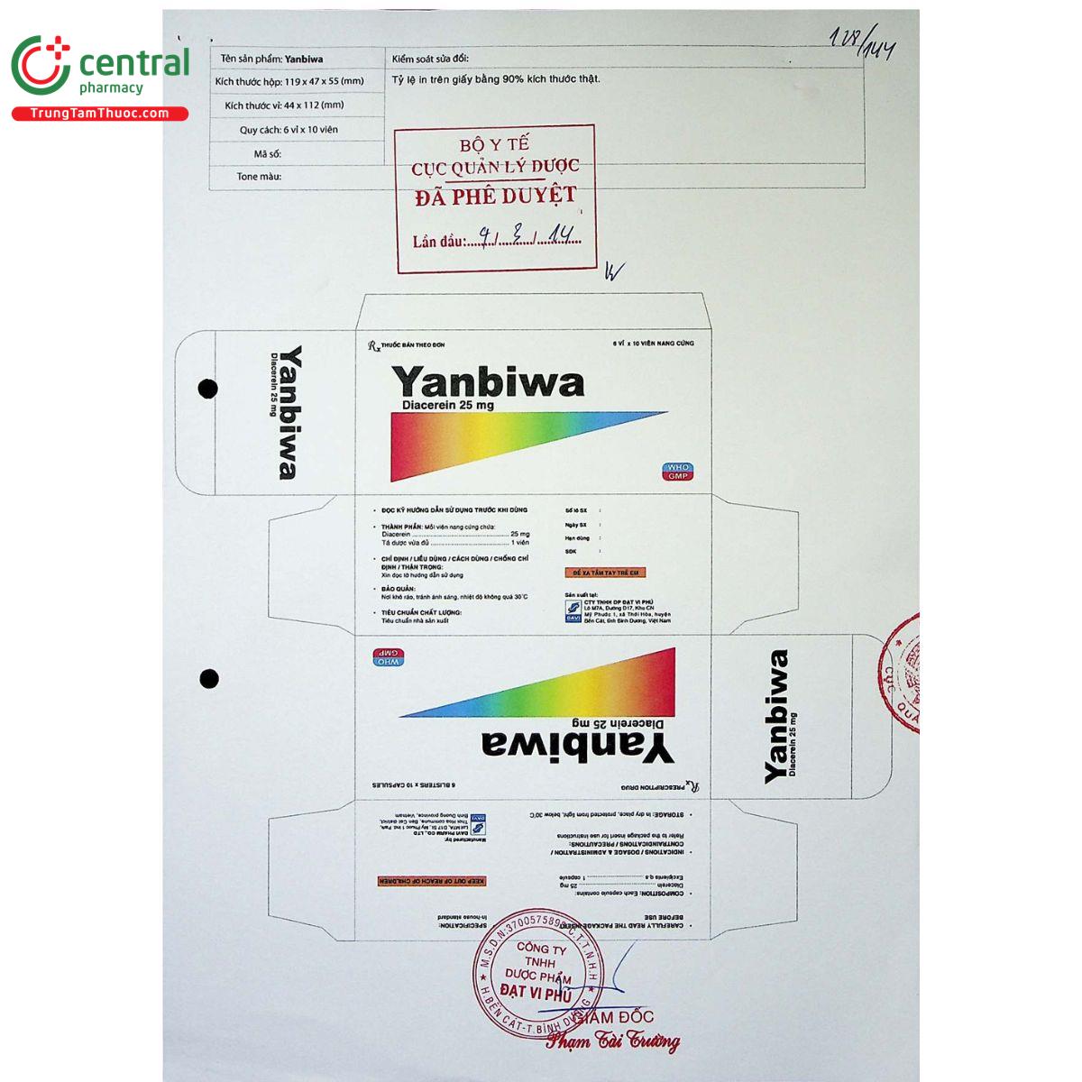 thuoc yanbiwa 25mg 6 D1250