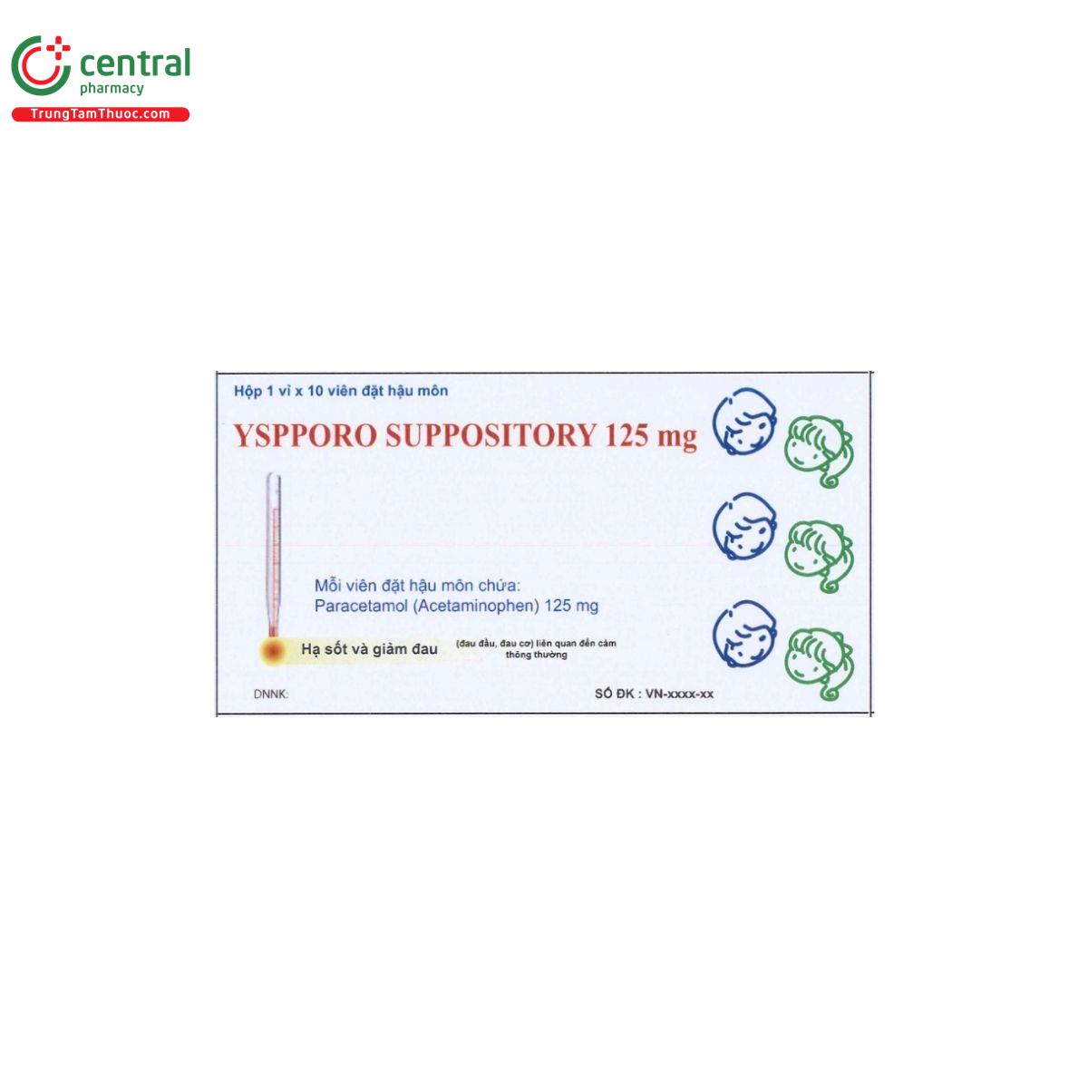 thuoc yspporo suppository 125 mg 1 J4635 thuoc yspporo suppository 125 mg 1 J4635