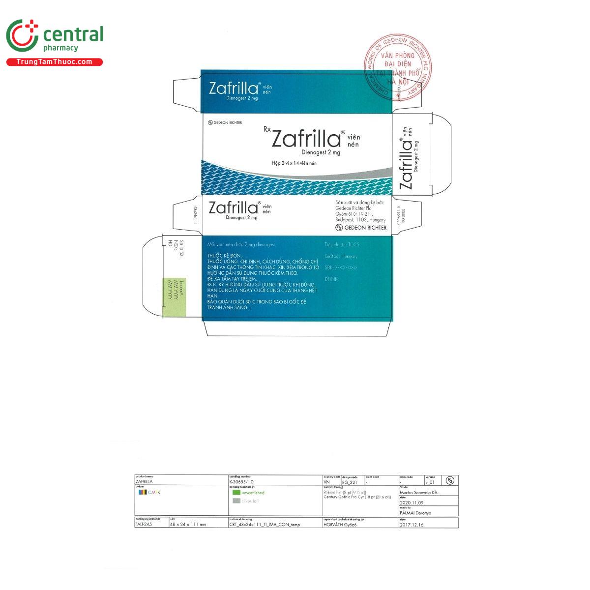 thuoc zafrilla 2mg 2 K4610