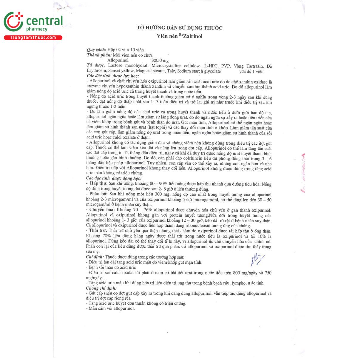 thuoc zalrinol 300mg 2 T7154 thuoc zalrinol 300mg 2 T7154