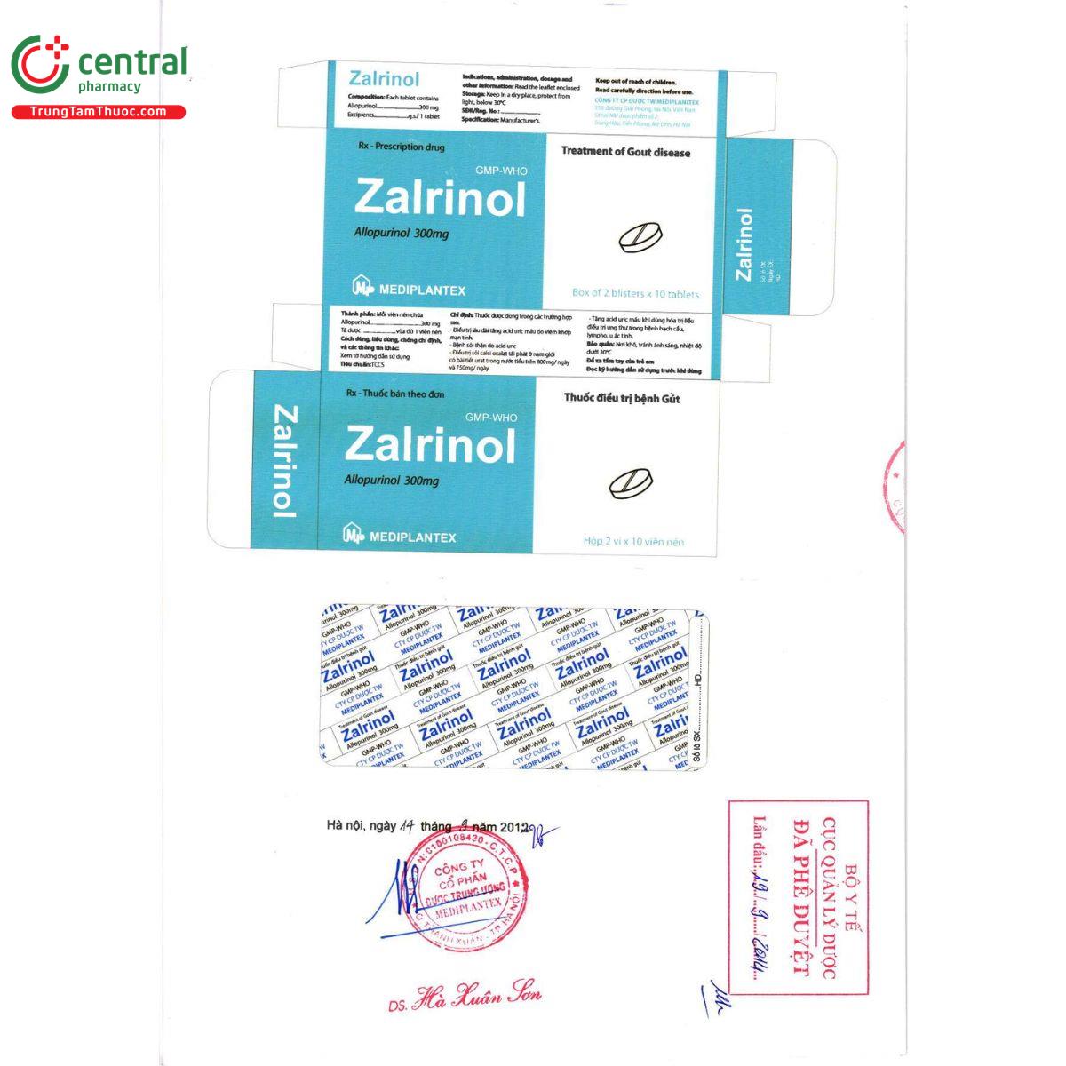 thuoc zalrinol 300mg M5417 thuoc zalrinol 300mg M5417