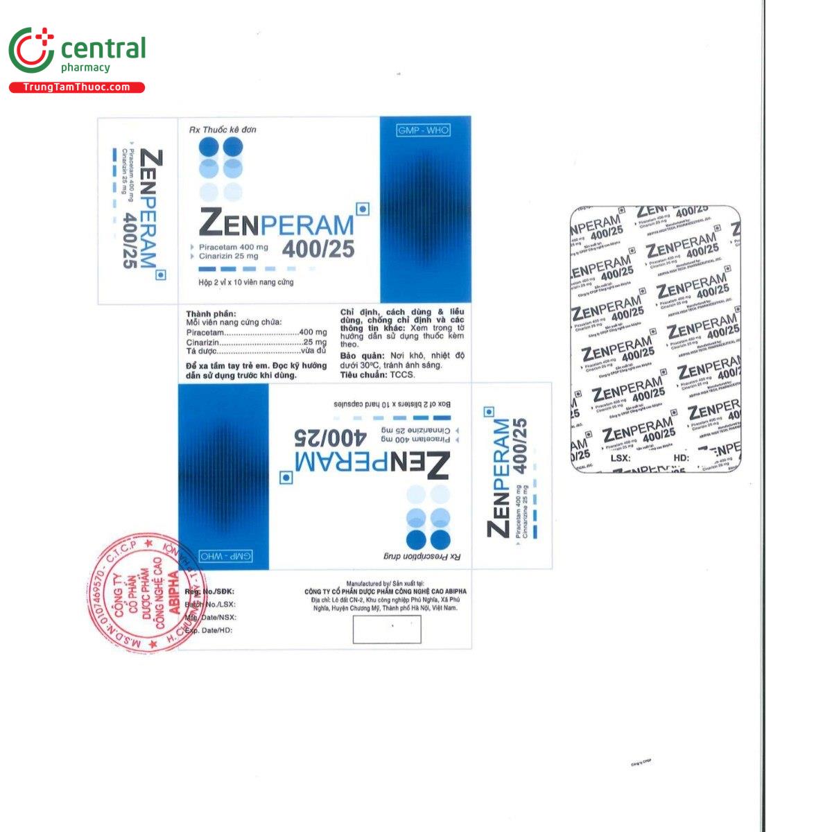 thuoc zenperam 400 25 7 Q6144