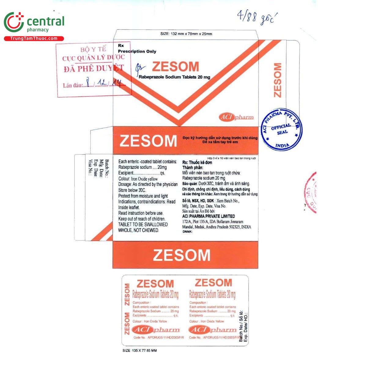 thuoc zesom 20mg 2 N5022 thuoc zesom 20mg 2 N5022