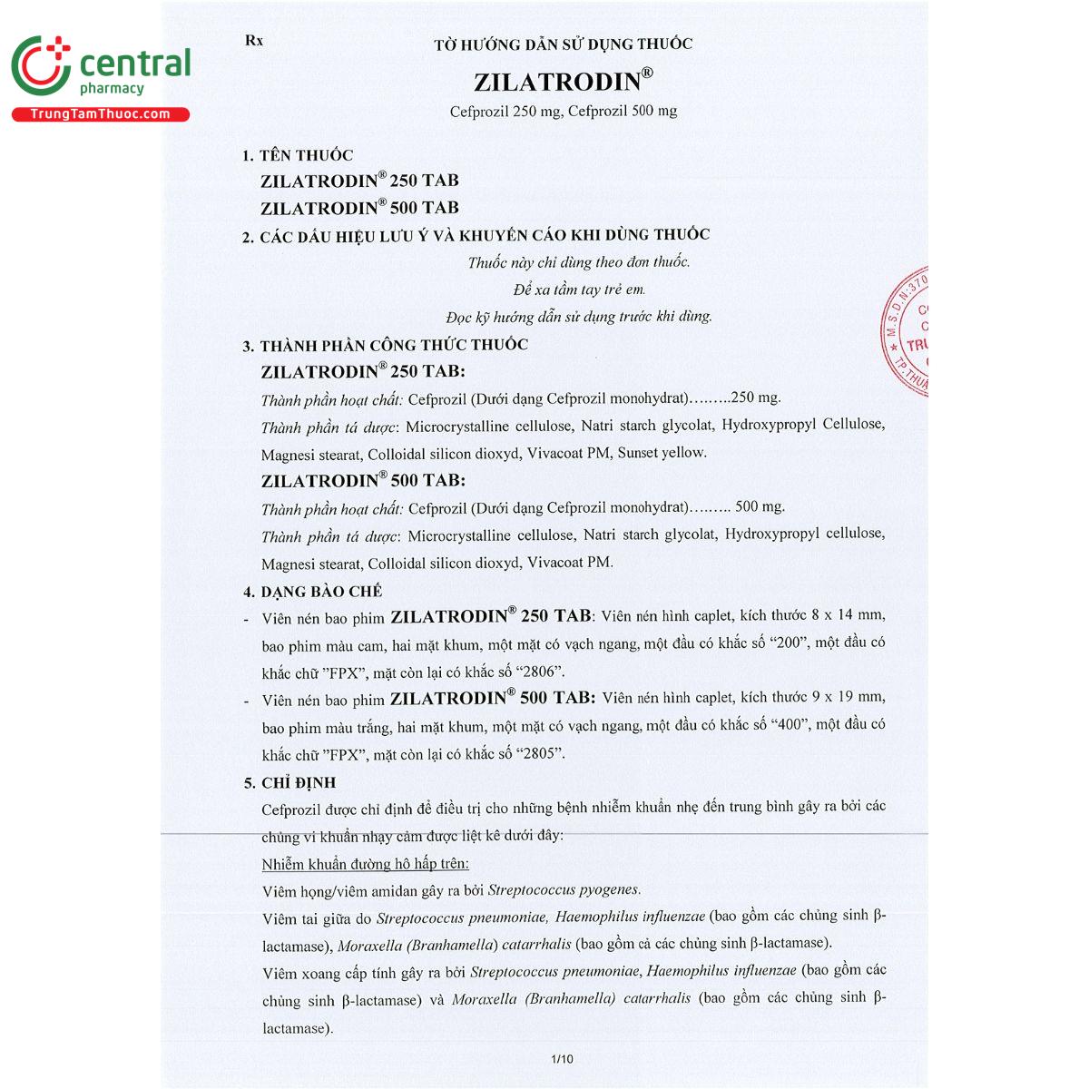 thuoc zilatrodin 1 J4507 thuoc zilatrodin 1 J4507