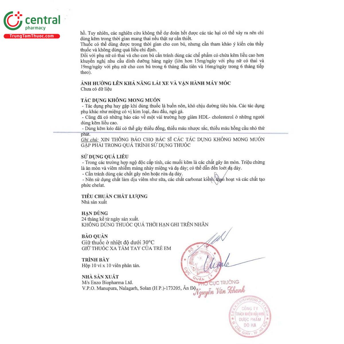 thuoc zincasa enzo biopharma 5 C0015 thuoc zincasa enzo biopharma 5 C0015