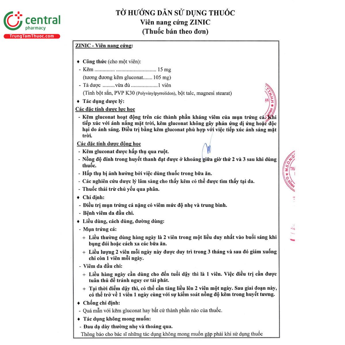 thuoc zinic 15mg 5 K4636 thuoc zinic 15mg 5 K4636