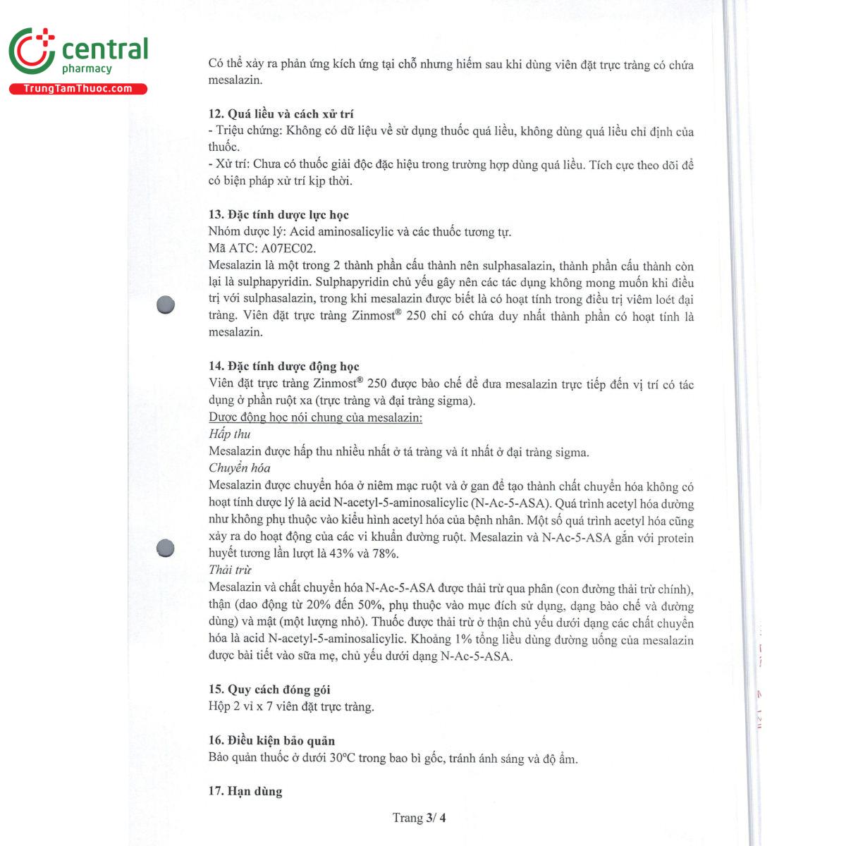 thuoc zinmost 250mg 5 B0350