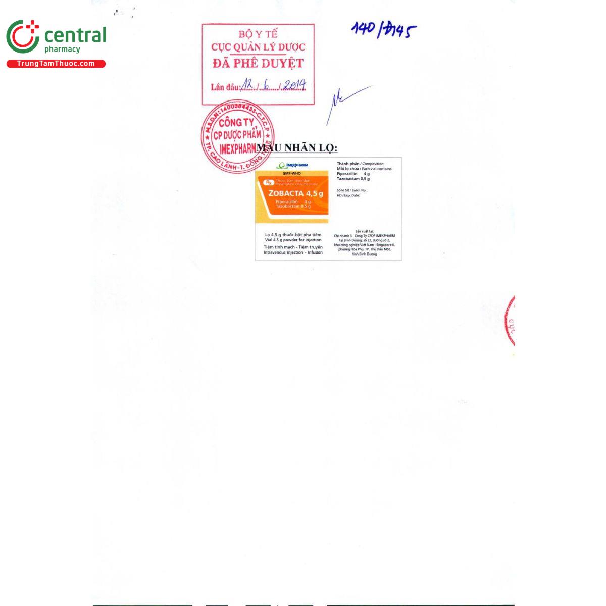 thuoc zobacta 4 5g 3 O5884 thuoc zobacta 4 5g 3 O5884
