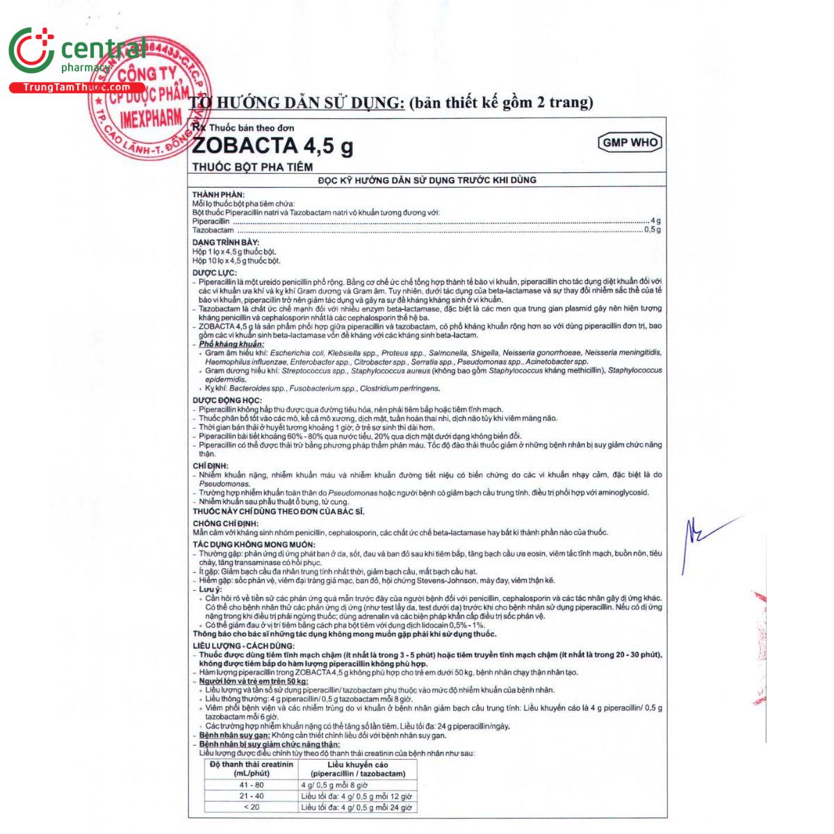 thuoc zobacta 4 5g 7 V8531 thuoc zobacta 4 5g 7 V8531