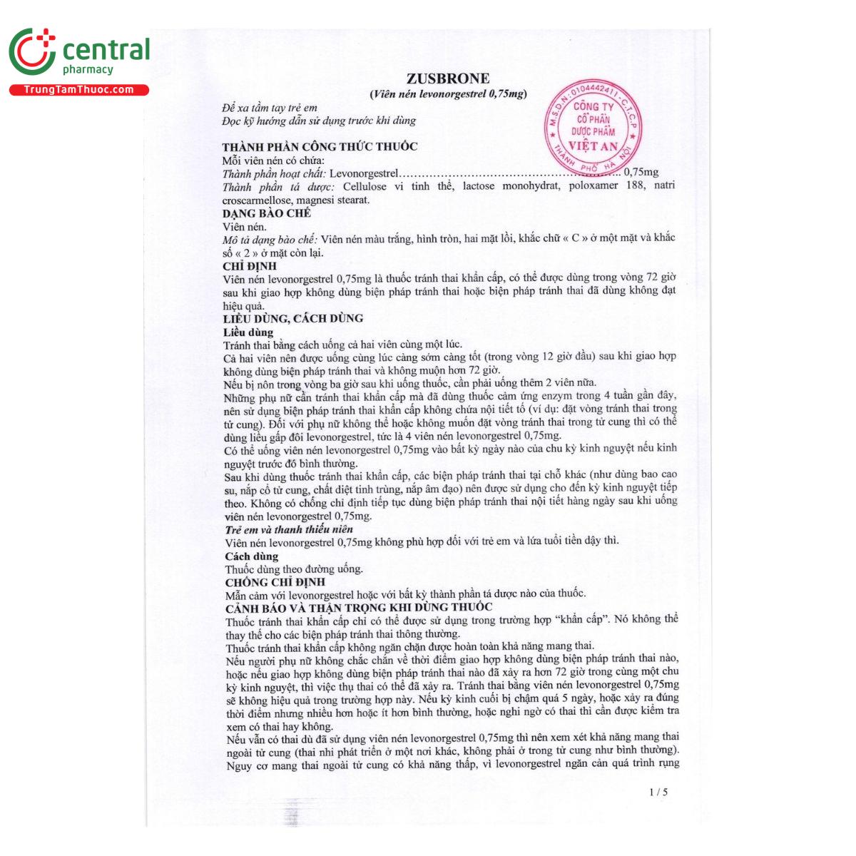 thuoc zusbrone 0 75mg 3 V8247