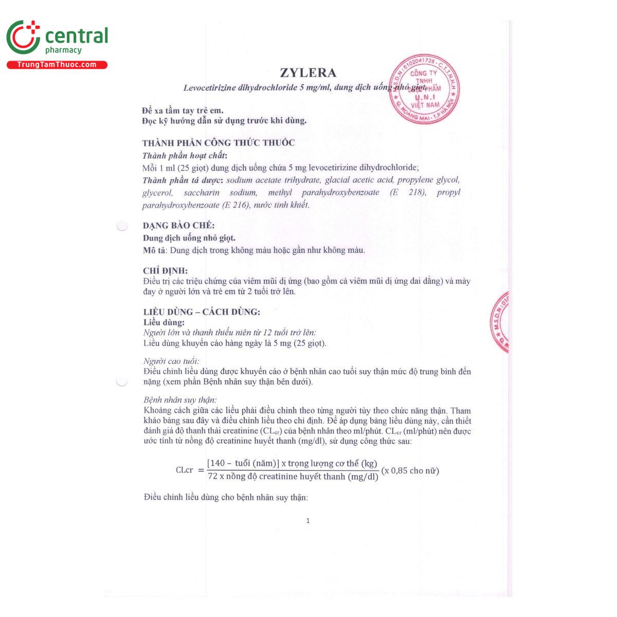 thuoc zylera 5mg ml 4 G2342 thuoc zylera 5mg ml 4 G2342