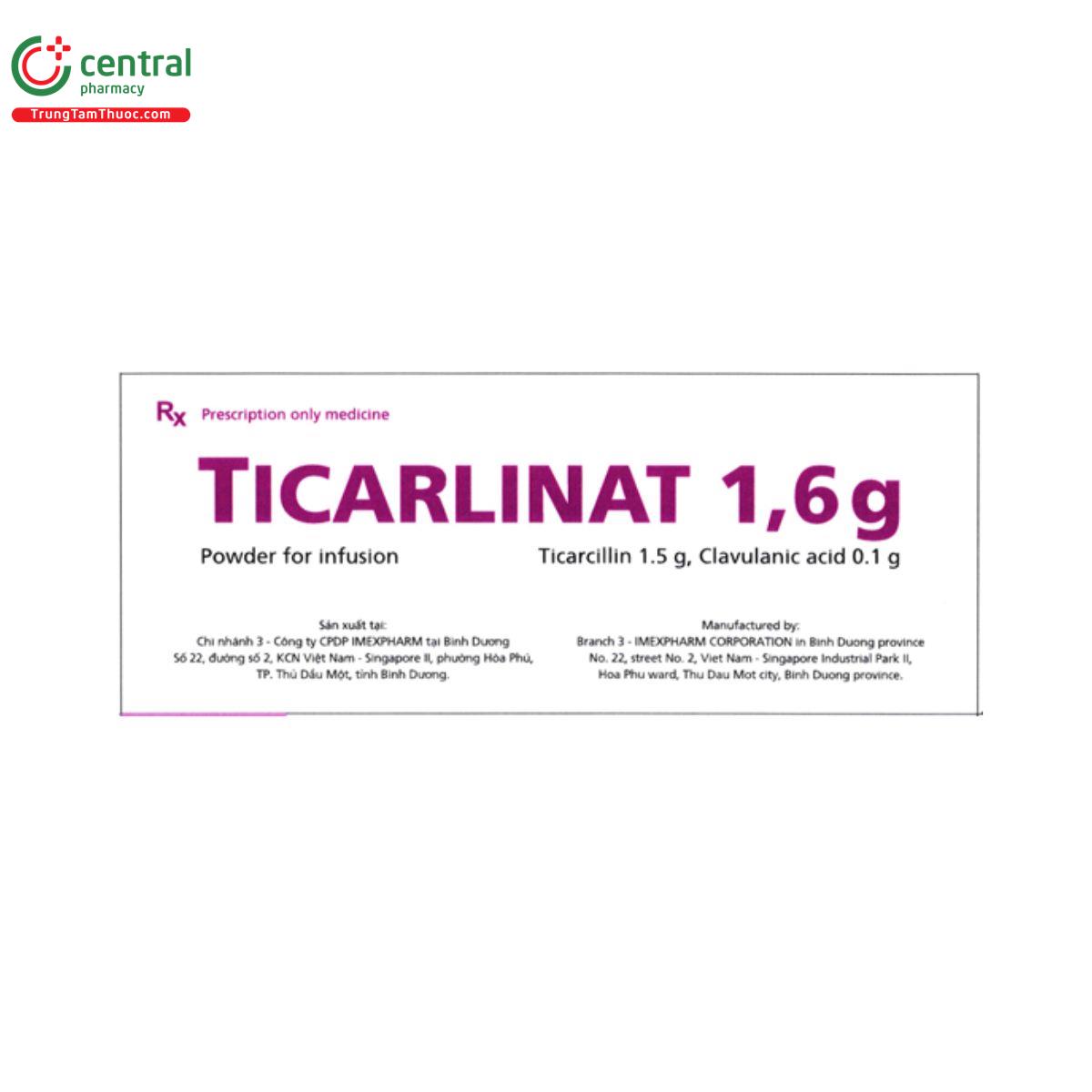 ticarlinat 1 6g 3 N5338