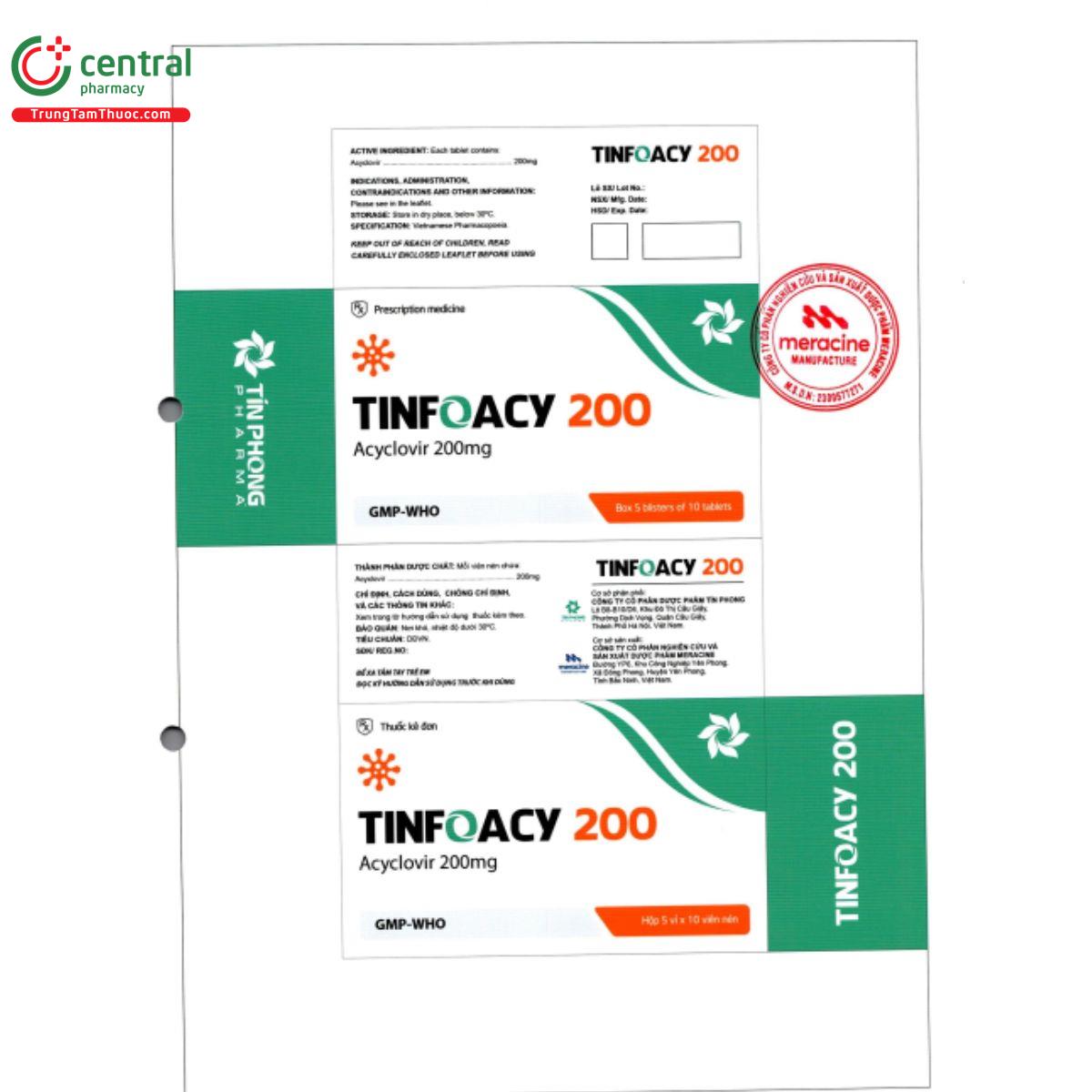 tinfoacy 200mg 3 E1847