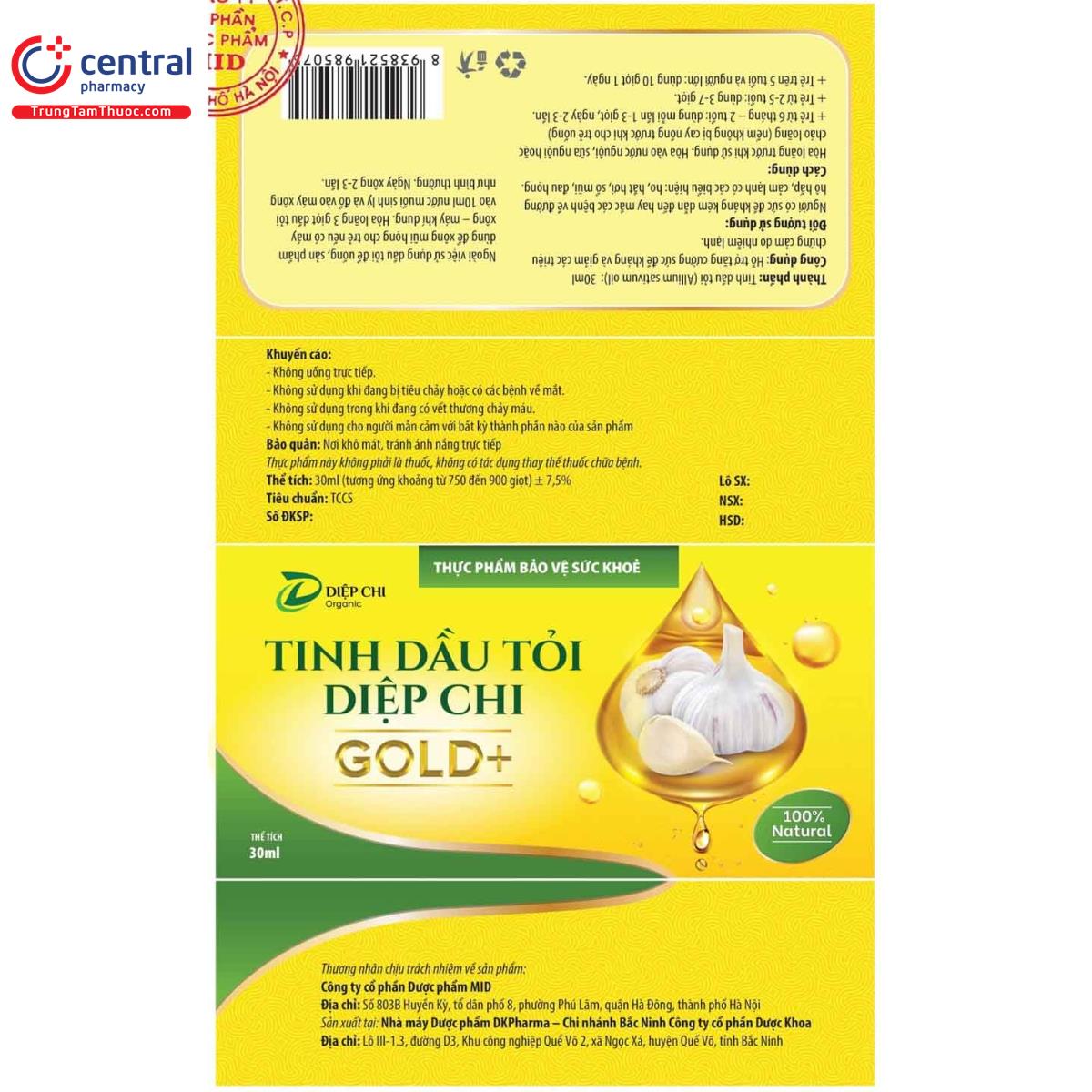 tinh dau toi diep chi gold 13 J3817