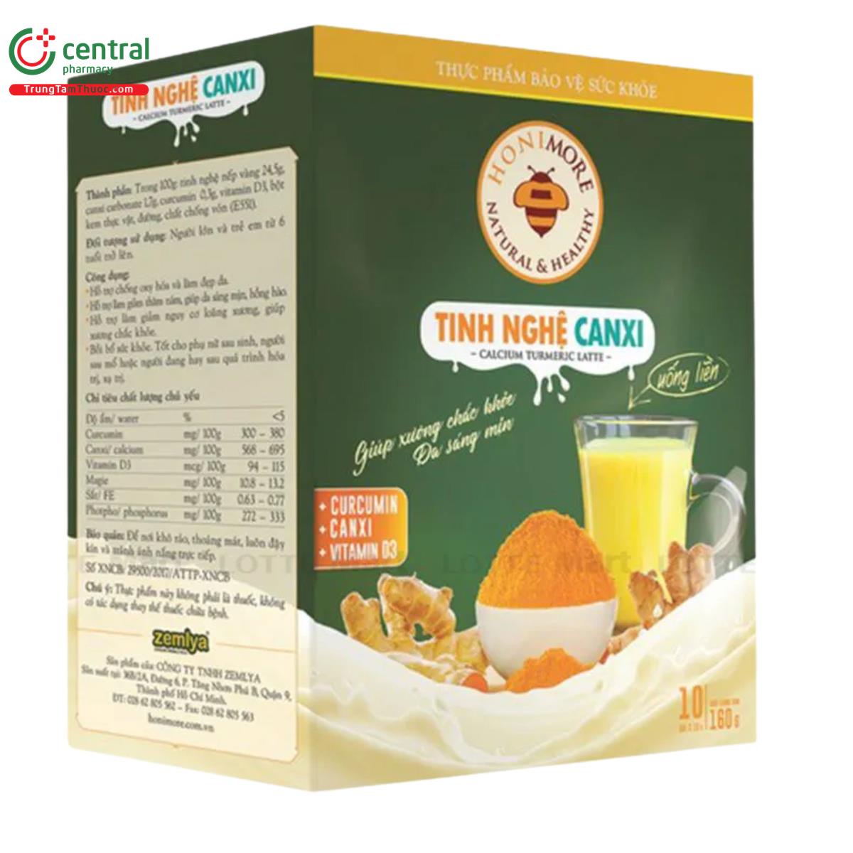 tinh nghe canxi honimore 160g 6 G2343