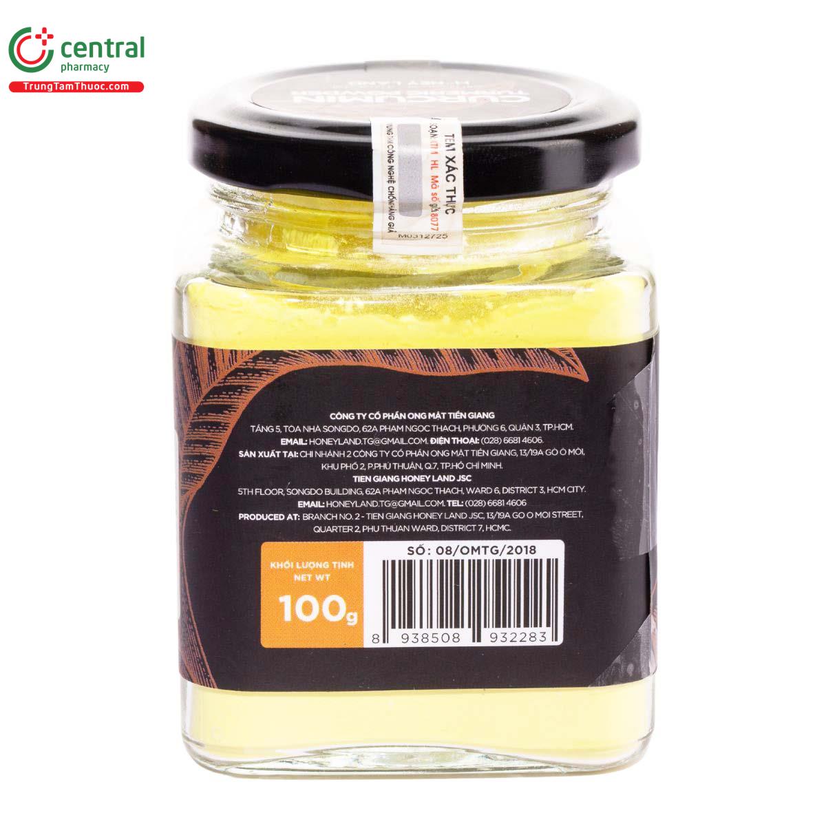 tinh nghe curcumin honey land 100g 2 C0065