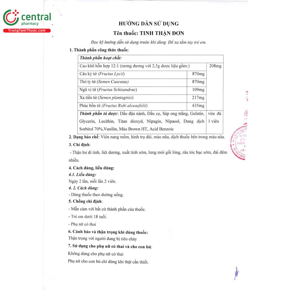 tinh than don hdpharma 14 S7278 tinh than don hdpharma 14 S7278
