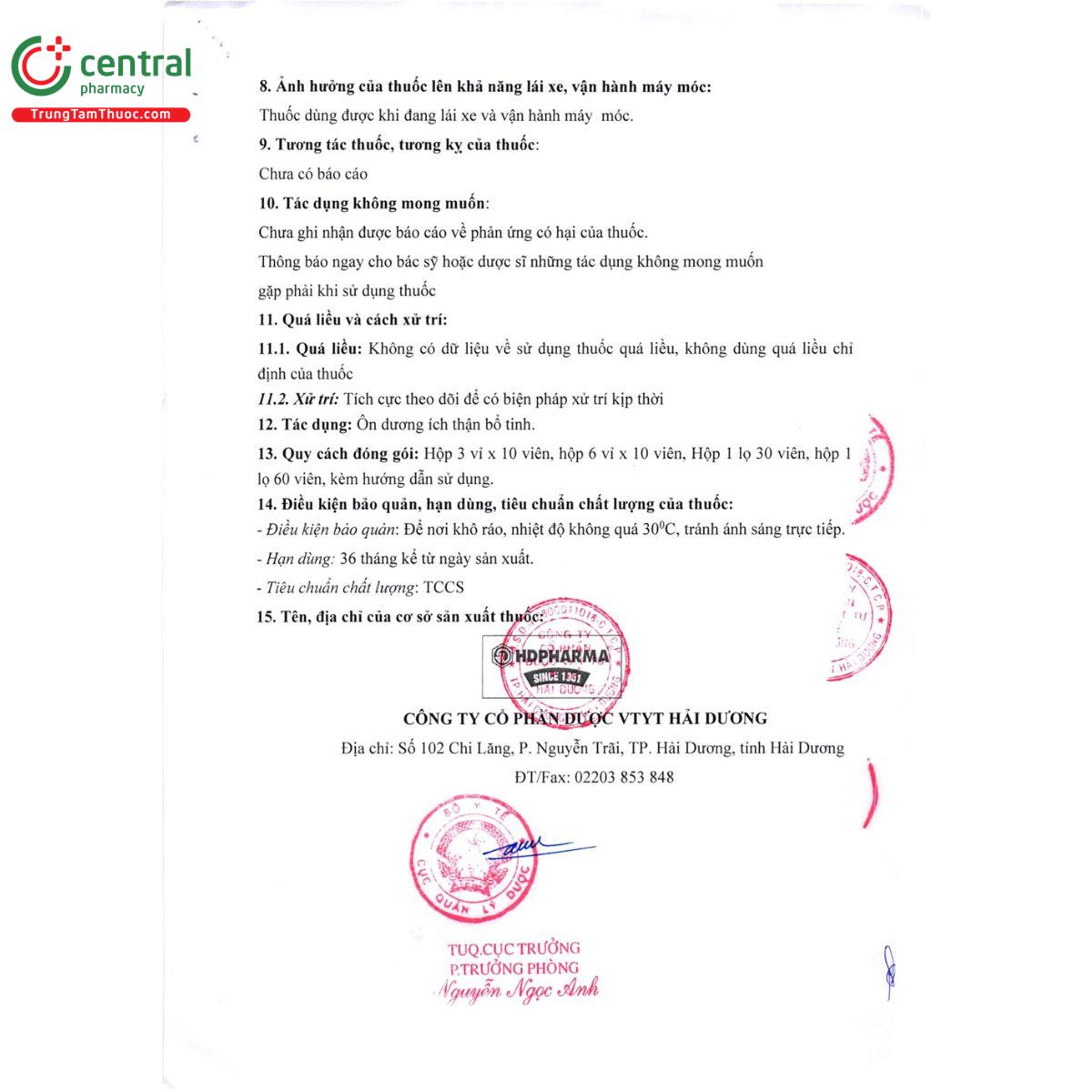 tinh than don hdpharma 15 D1815 tinh than don hdpharma 15 D1815