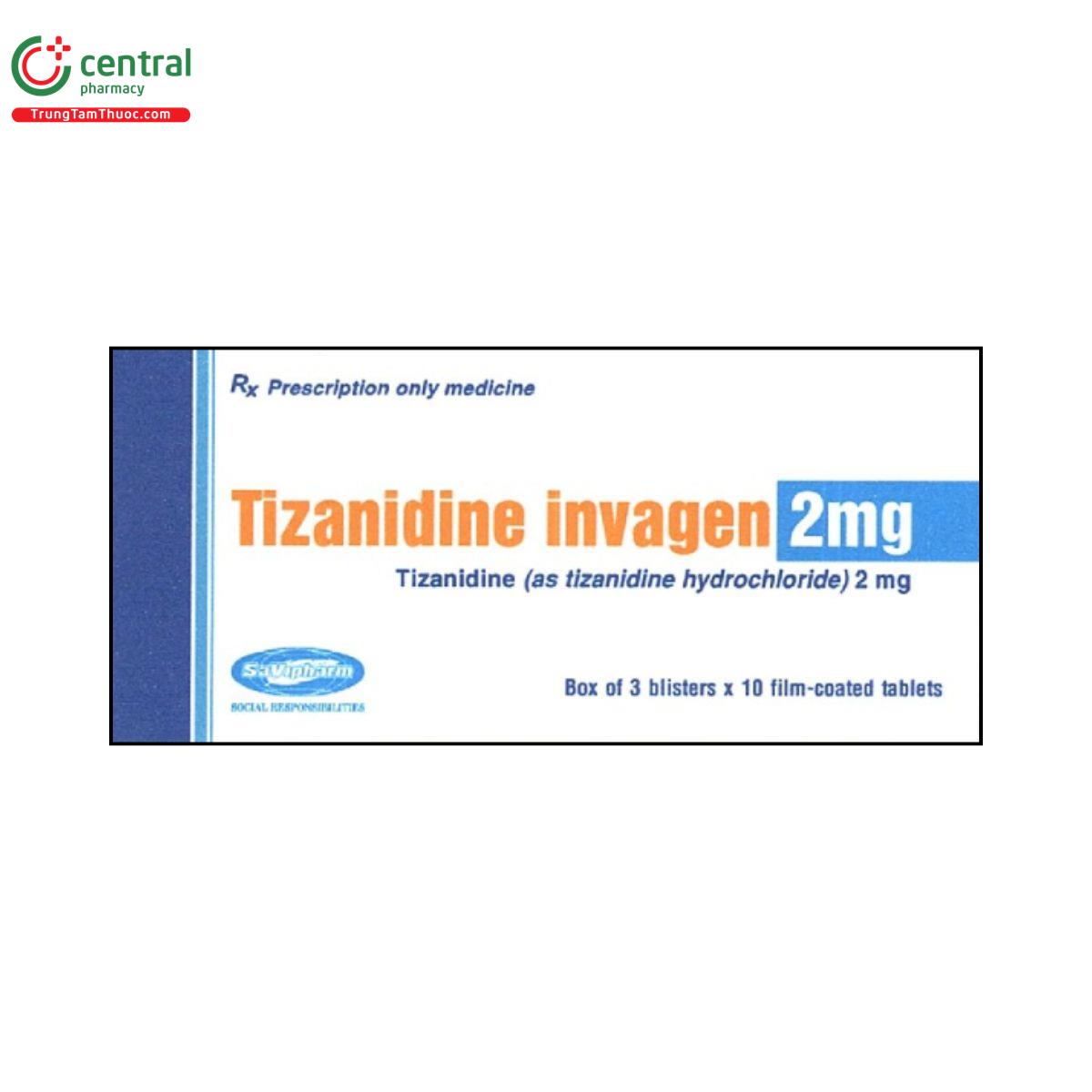 tizanidine invagen 2mg 2 P6124