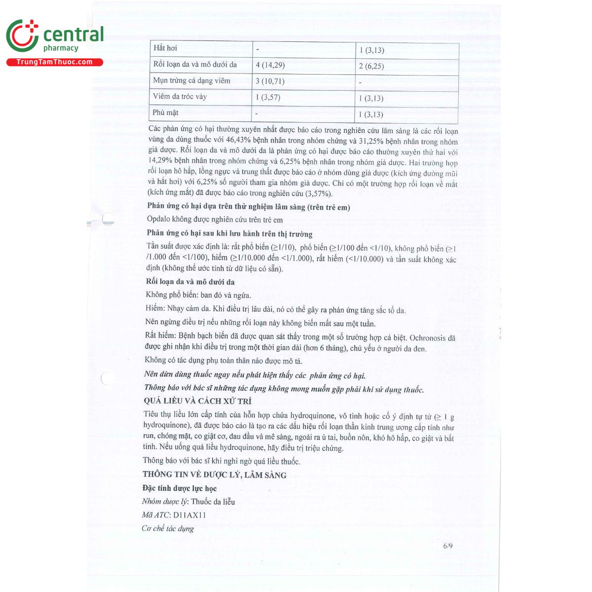 to huong dan su dung opdalo cream 6 M5222