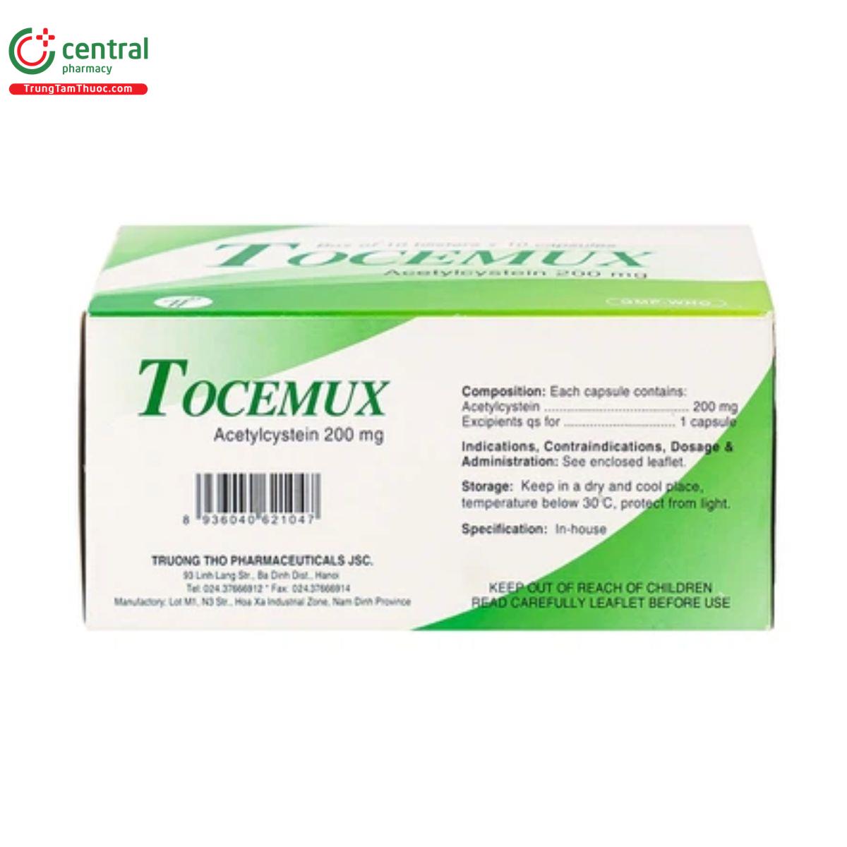 tocemux 200mg 4 R6753 tocemux 200mg 4 R6753