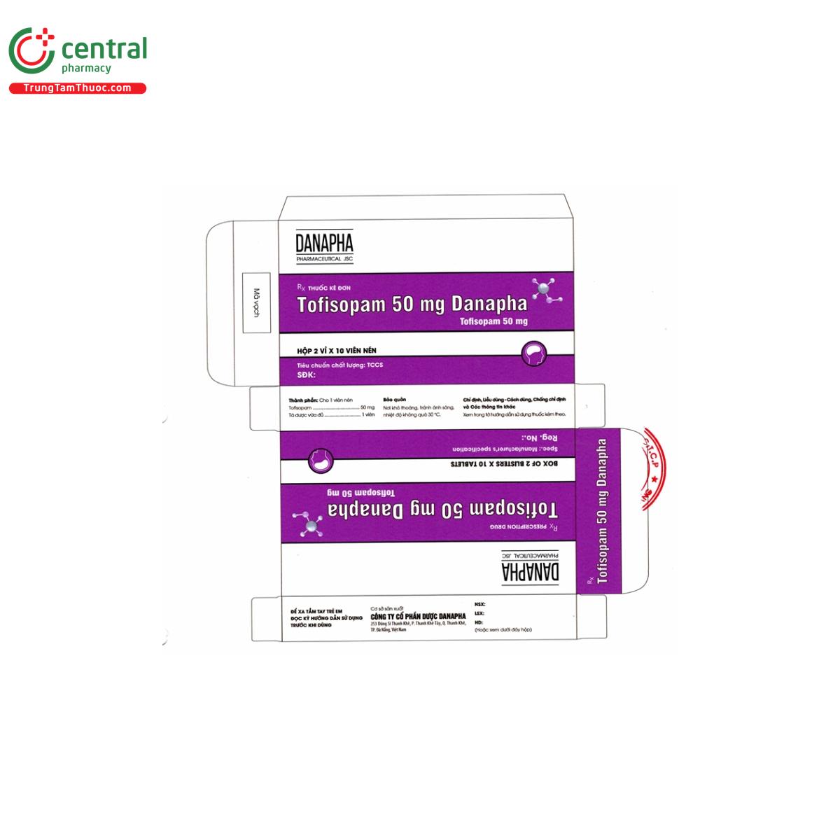 tofisopam 50mg danapha 5 N5036