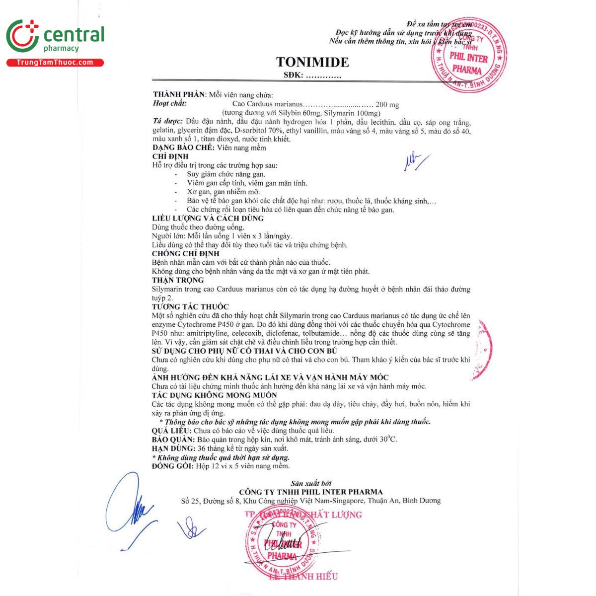 tonimide 200mg 4 S7624 tonimide 200mg 4 S7624