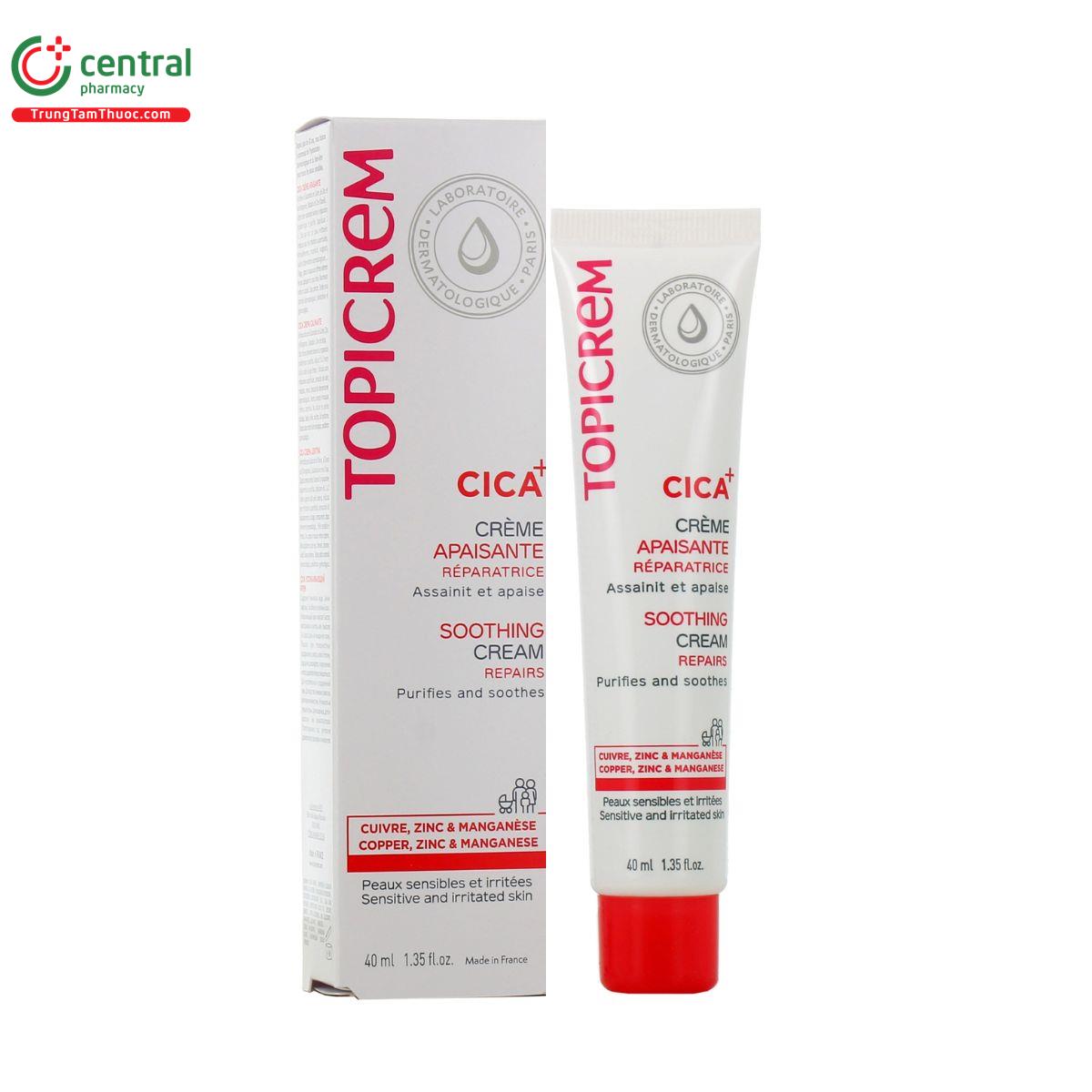 topicrem cica soothing cream 40ml B0471