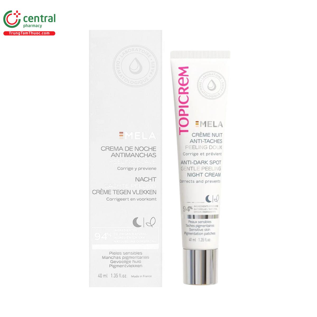topicrem mela anti dark spot gentle peeling night cream 1 B0075 topicrem mela anti dark spot gentle peeling night cream 1 B0075