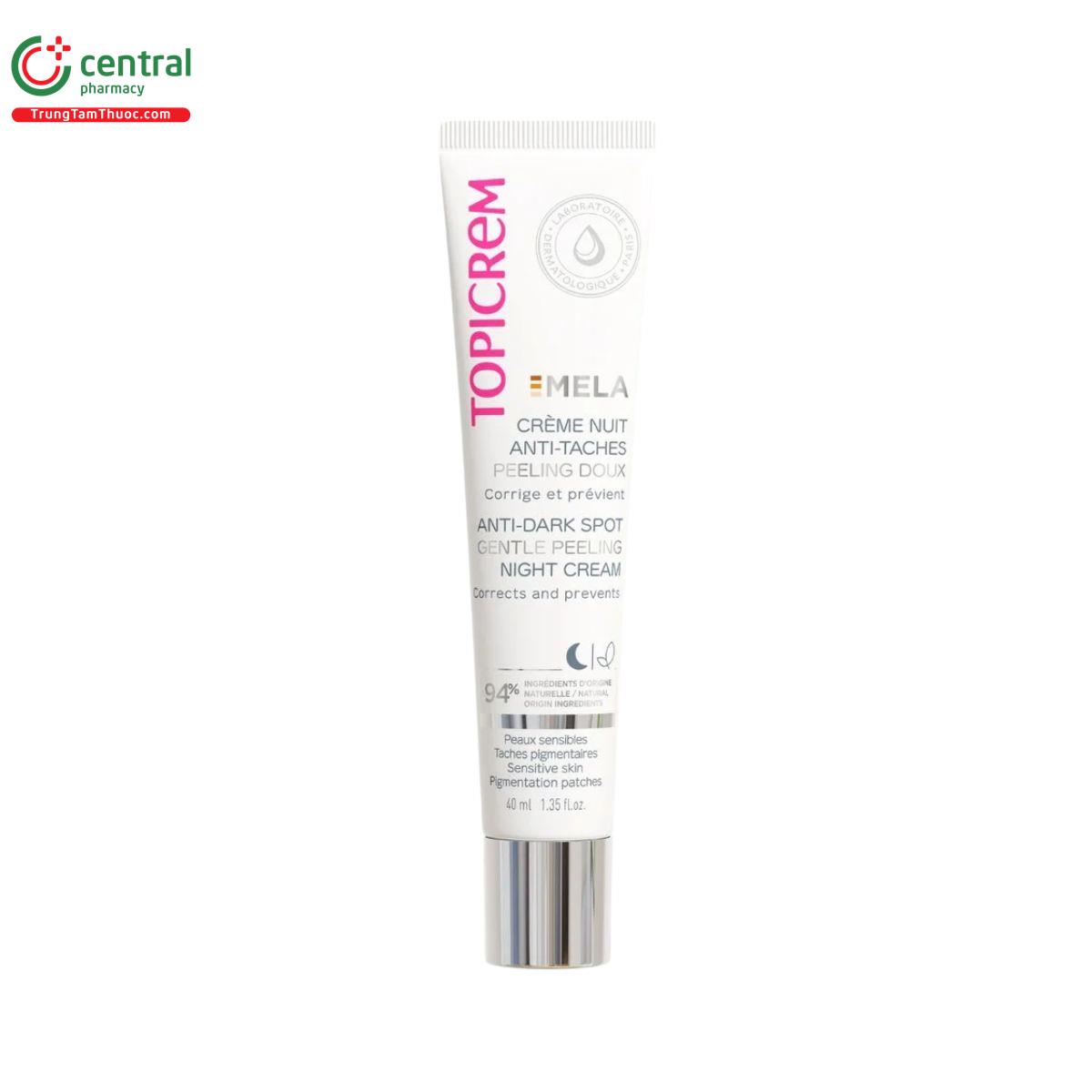 topicrem mela anti dark spot gentle peeling night cream 5 O5346 topicrem mela anti dark spot gentle peeling night cream 5 O5346