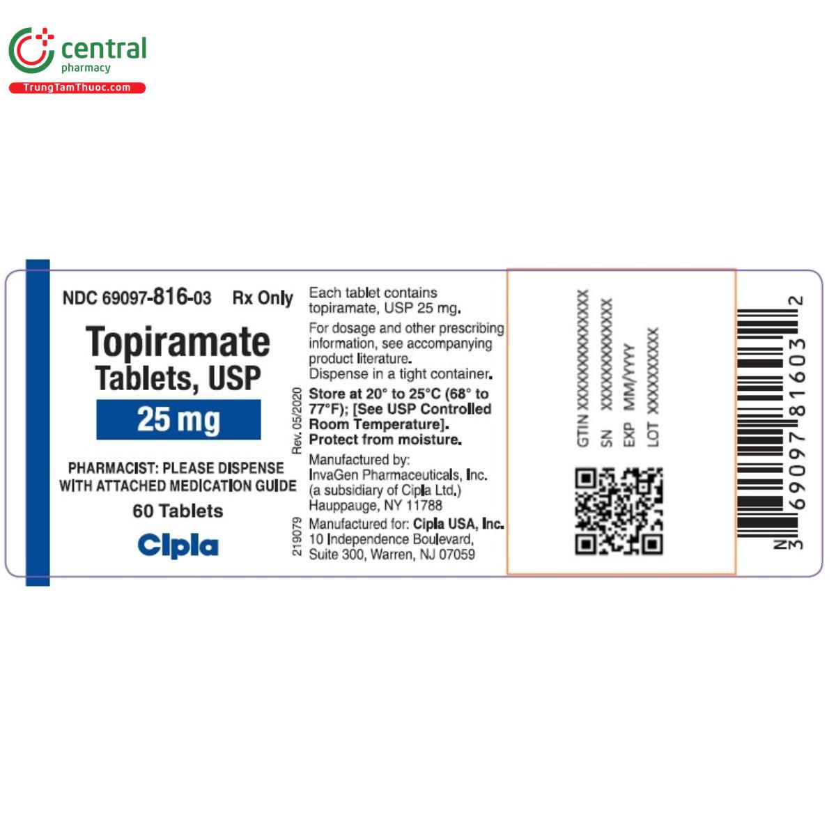 topiramate 25mg cipla 3 N5073