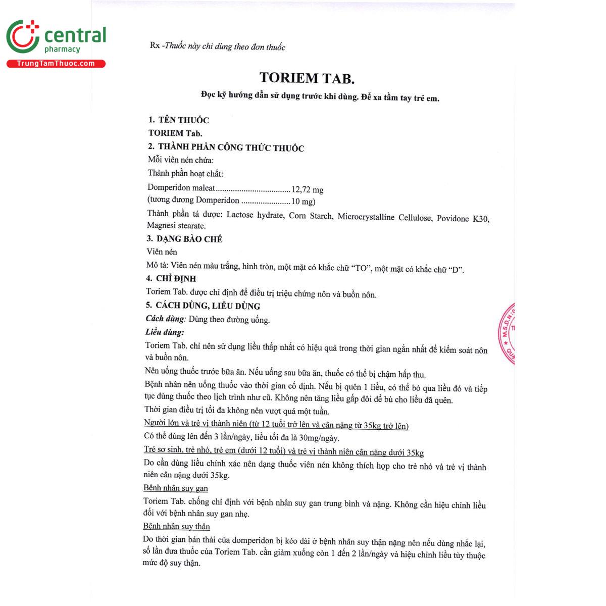 toriem tab 10mg 2 D1446 toriem tab 10mg 2 D1446