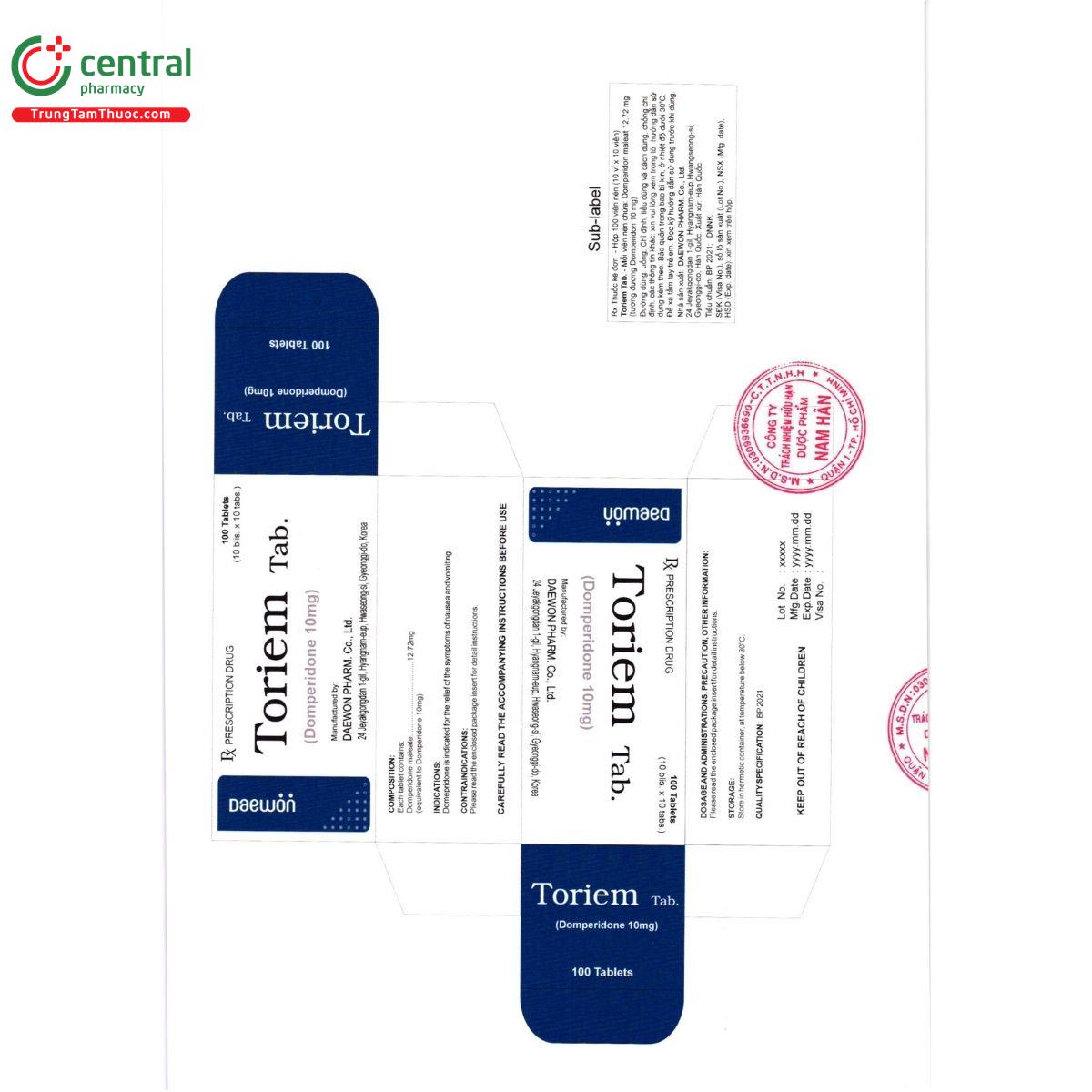 toriem tab 10mg O6502 toriem tab 10mg O6502