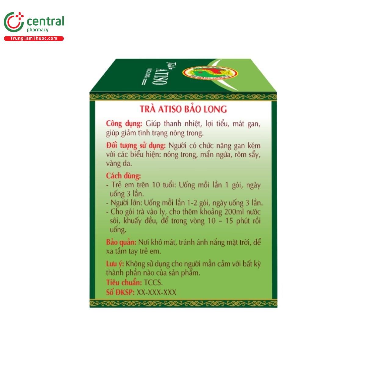 tra atiso bao long 4 V8183 tra atiso bao long 4 V8183