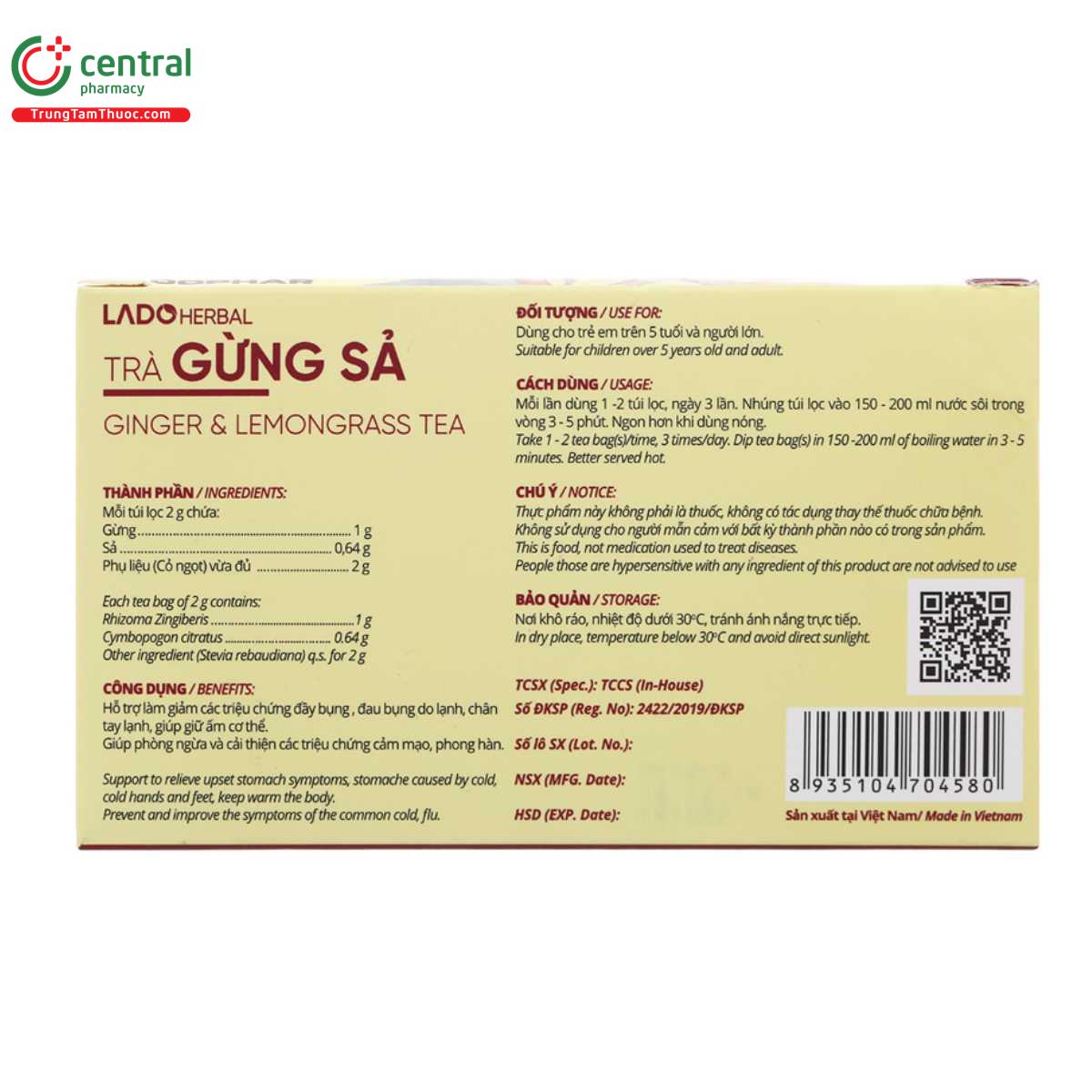 tra gung sa lado herbal 2 T8633