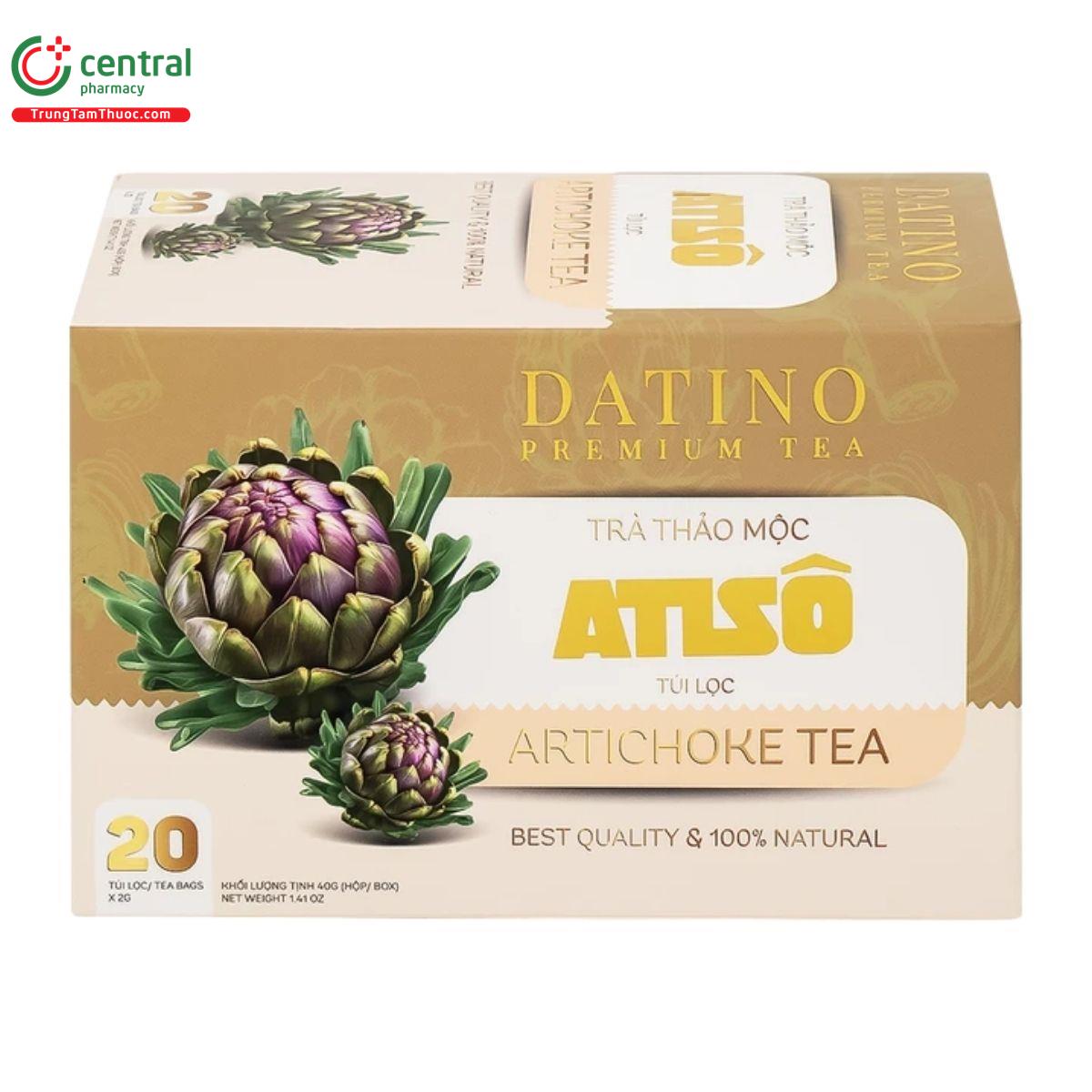 Trà Thảo Mộc Atisô Datino Premium Tea hỗ trợ thanh lọc cho cơ thể