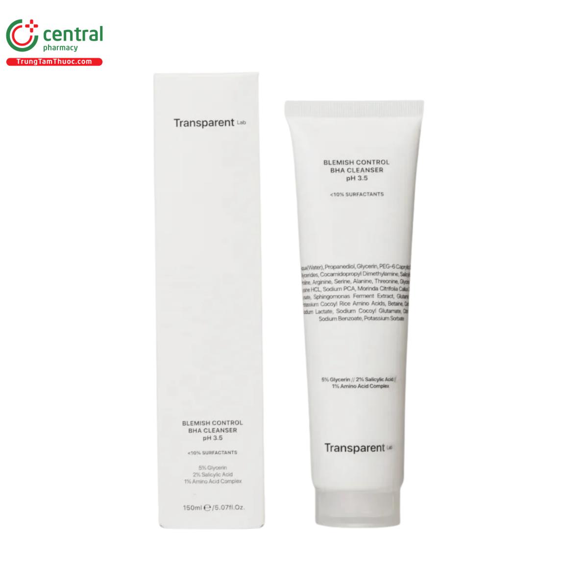 transparent lab blemish control bha cleanser 1 R7171 transparent lab blemish control bha cleanser 1 R7171