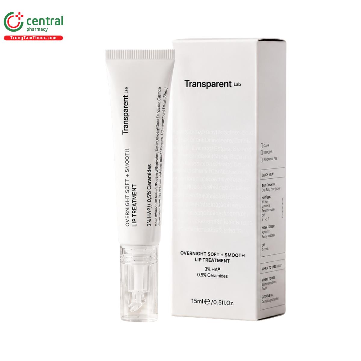 transparent lab overnight soft smooth lip treatment 1 V8308 transparent lab overnight soft smooth lip treatment 1 V8308