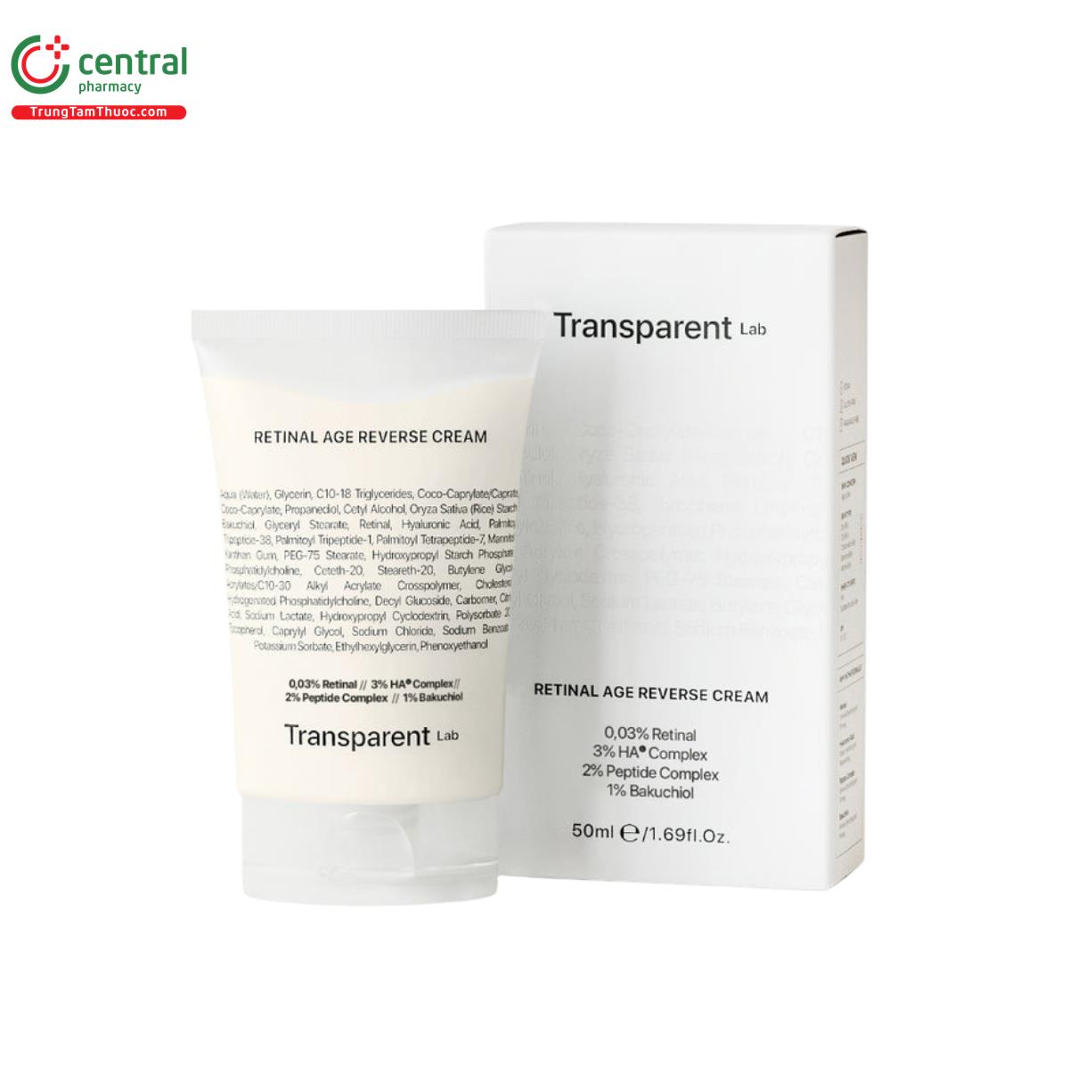 transparent lab retinal age reverse cream 1 C0675