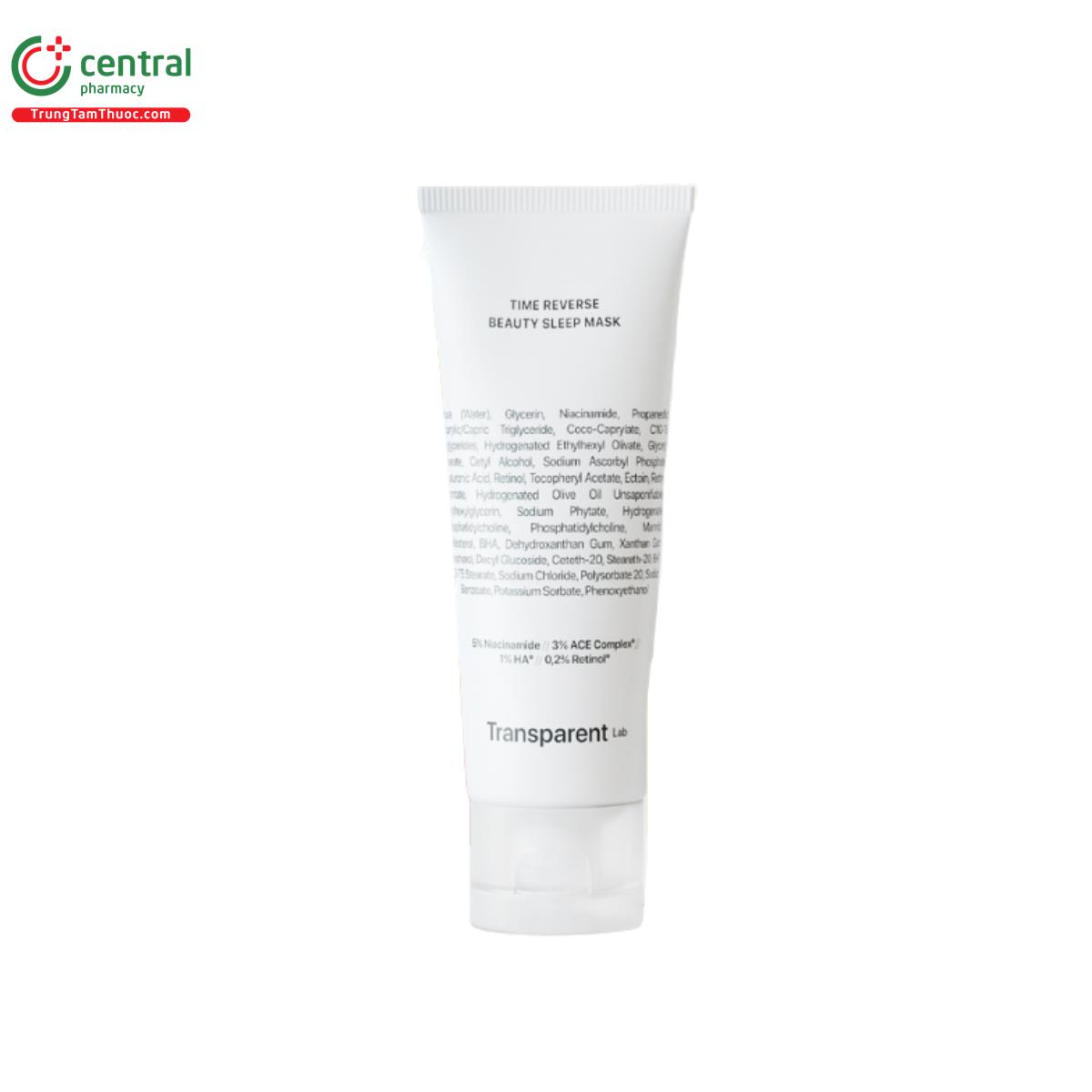 transparent lab time reverse beauty sleep mask 75ml 2 V8611