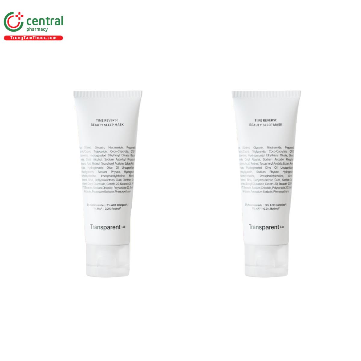 transparent lab time reverse beauty sleep mask 75ml 3 G2347