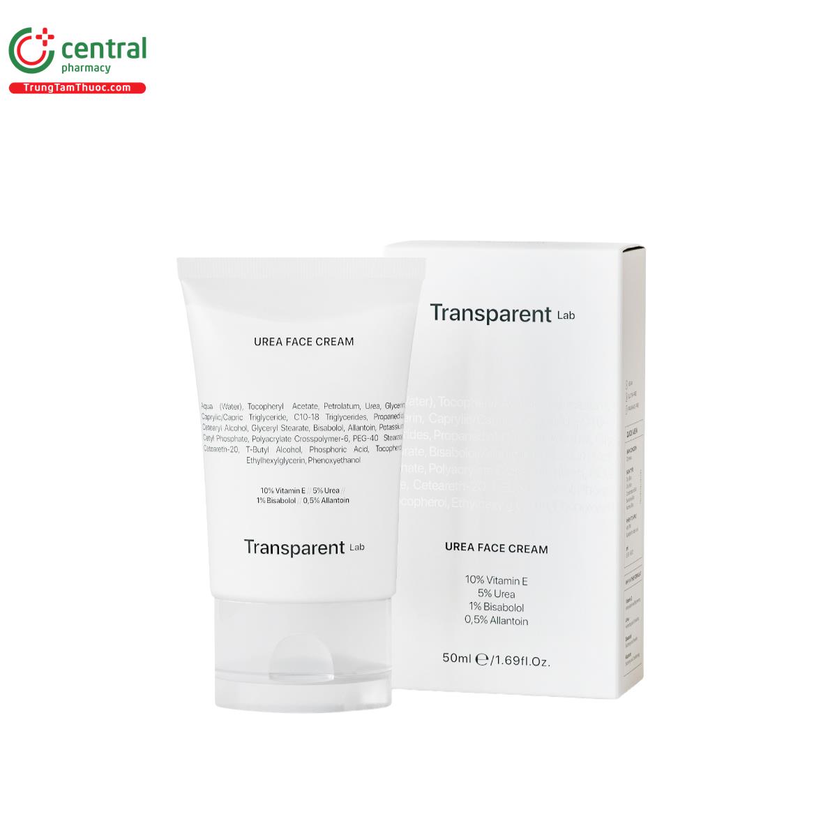 transparent lab urea face cream 50ml 1 J3865
