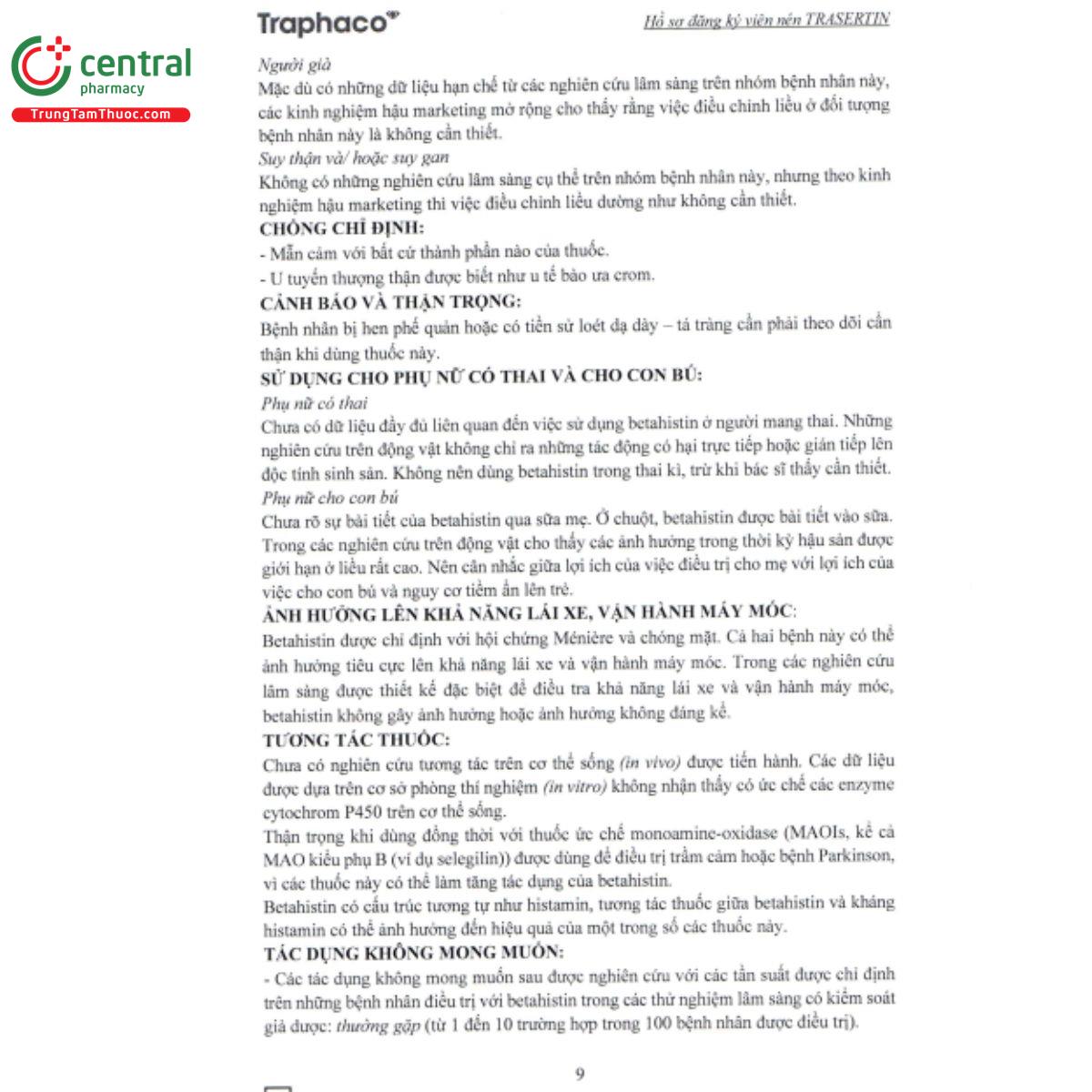 trasertin 16mg 5 V8288