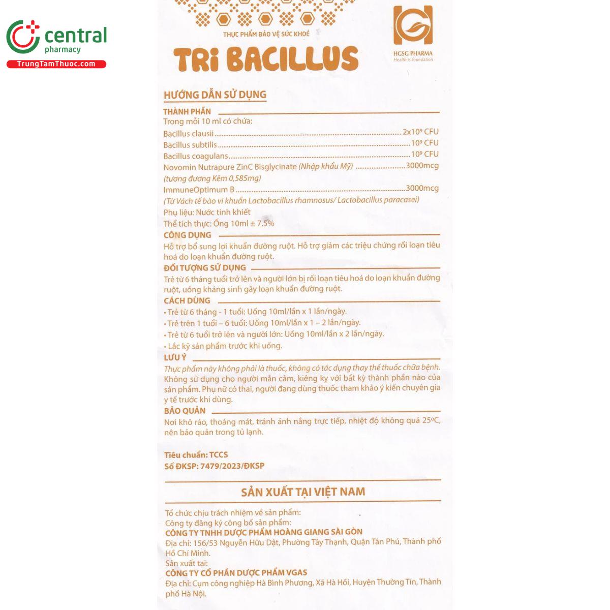 tri bacillus 1 B0316