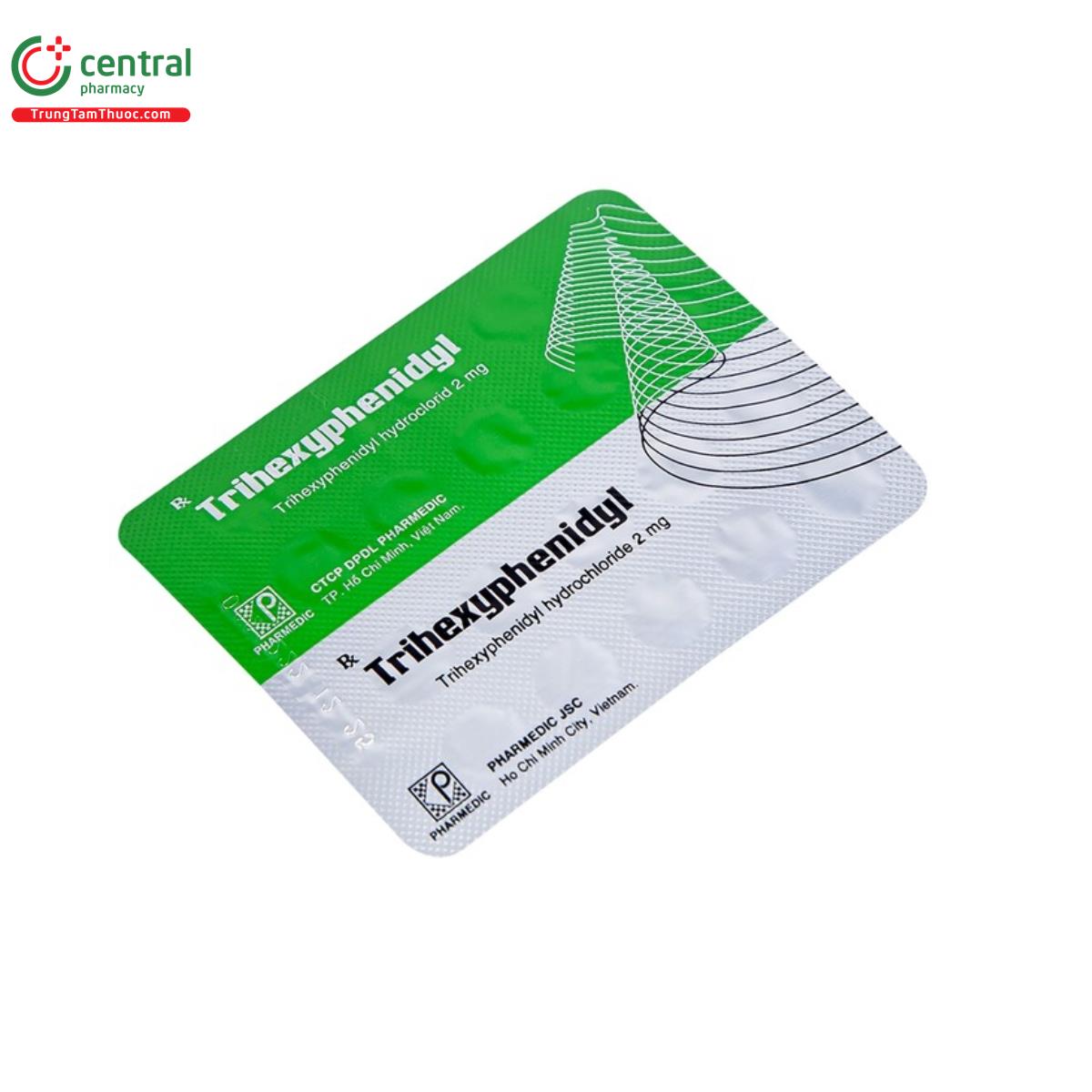 trihexyphenidyl 2mg pharmedic 16 P6257