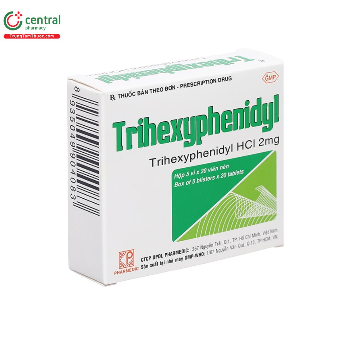 trihexyphenidyl 2mg pharmedic 2 G2604