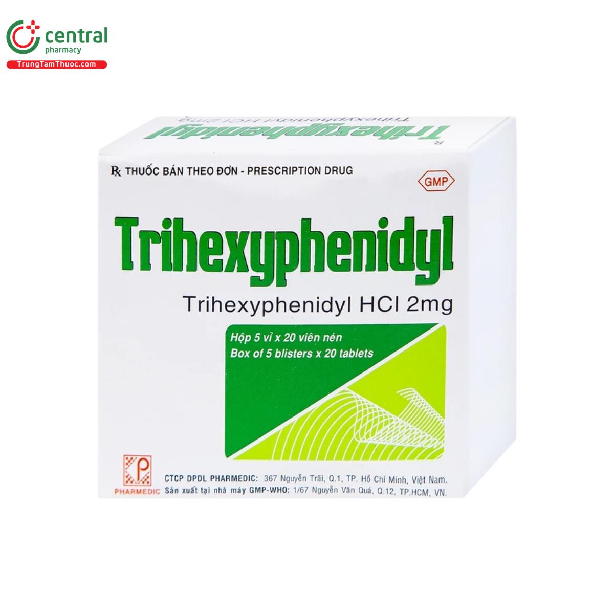 trihexyphenidyl 2mg pharmedic 3 H2606