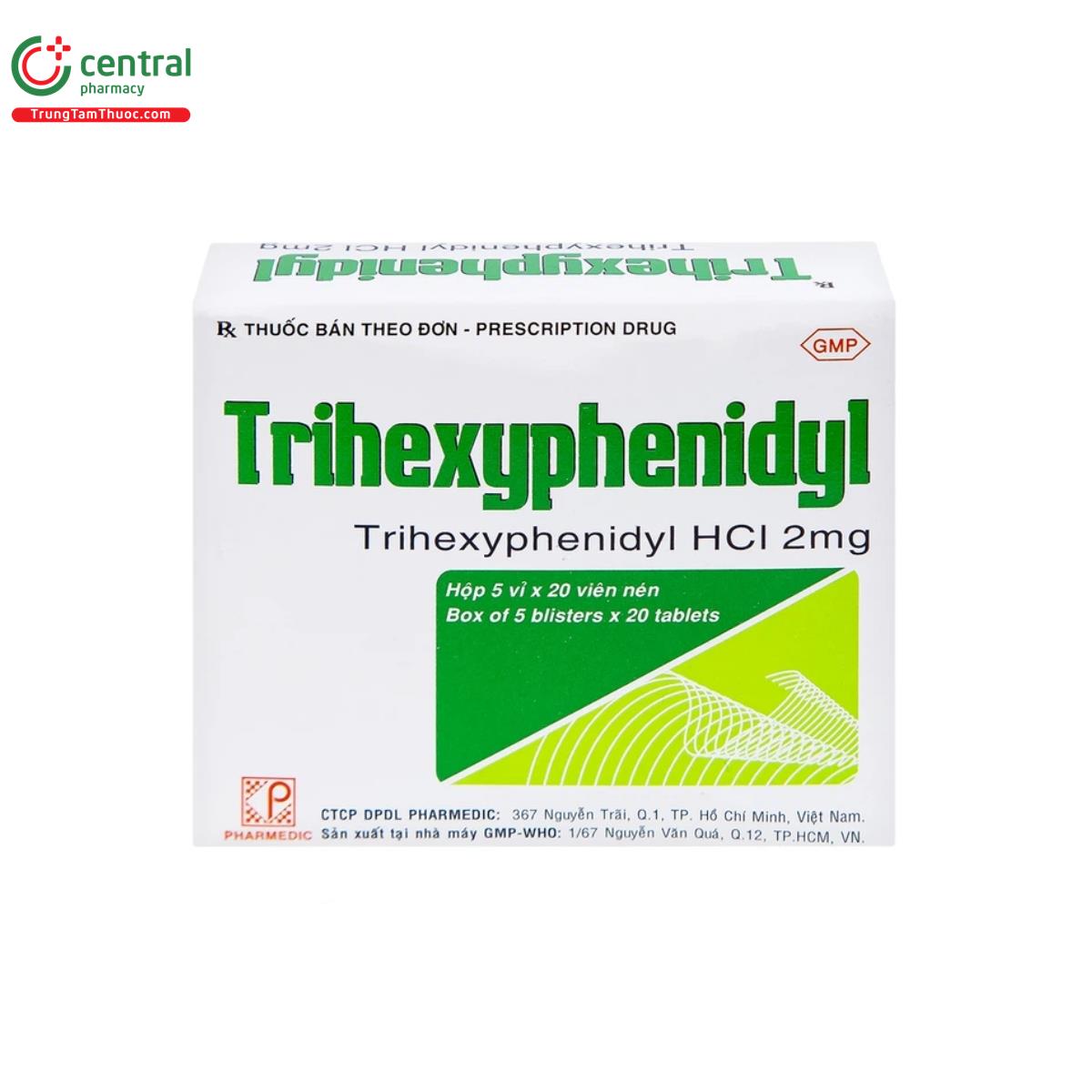 trihexyphenidyl 2mg pharmedic 4 F2113