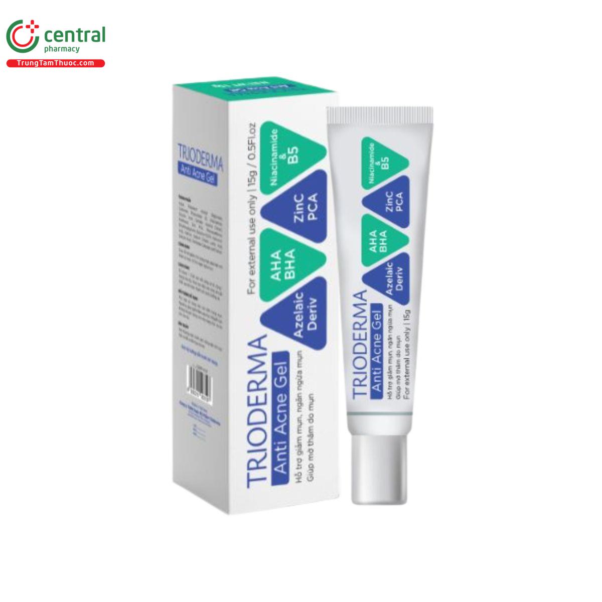 Trioderm For Rash Thuốc Trioderma Anti Acne Gel hỗ trợ ngăn ngừa mụn và phục hồi tổn ...