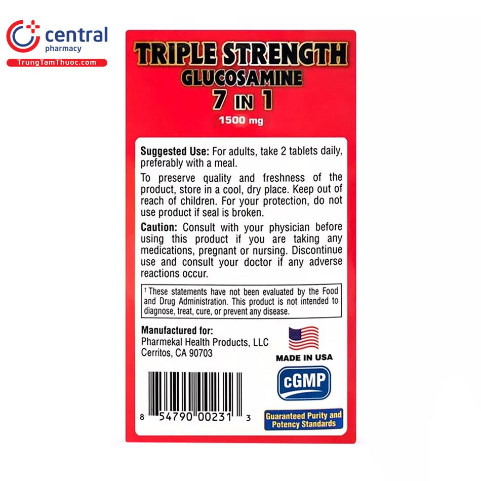 triple strength glucosamine 7in1 5 S7386